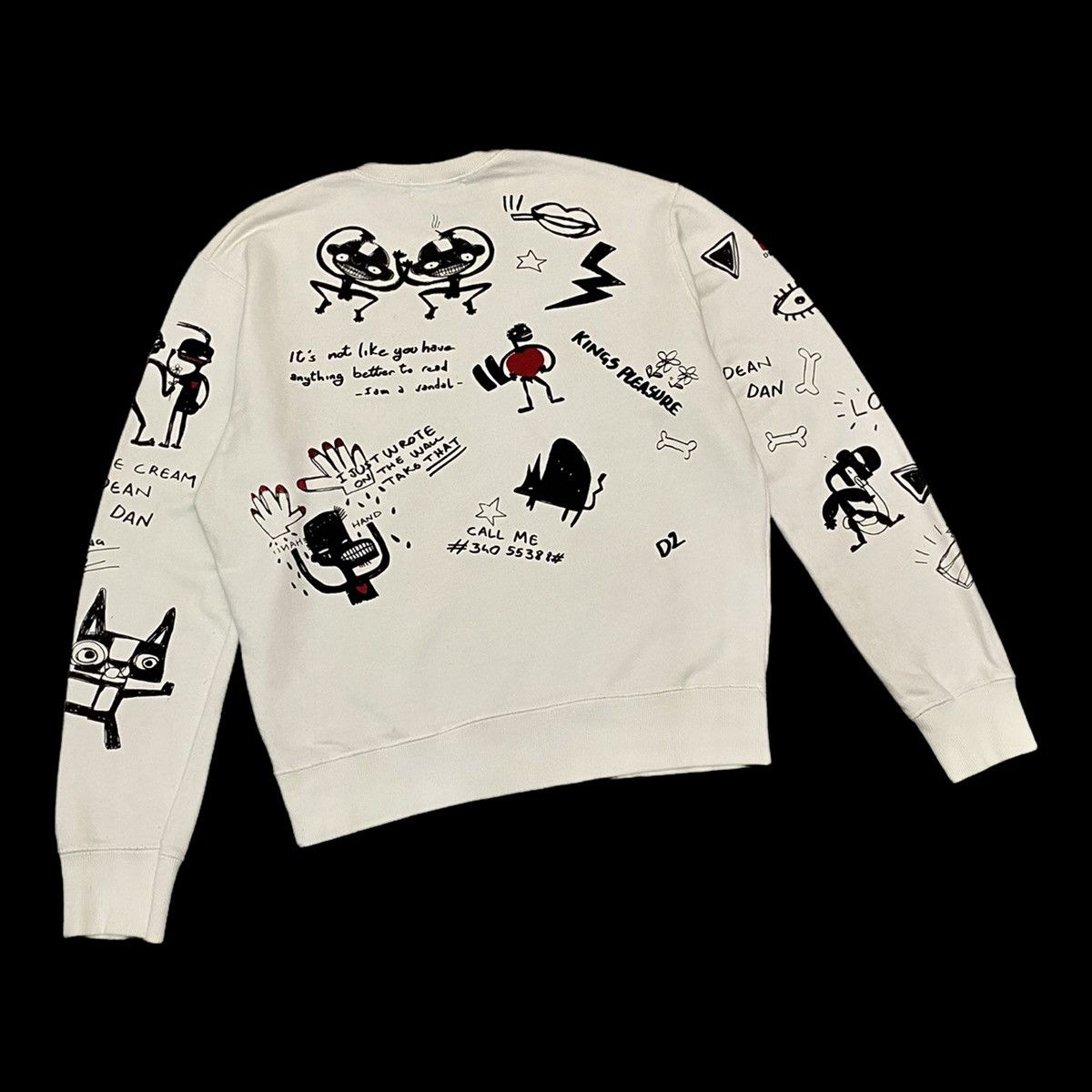 Art Comes First DSQUARED2 SWEATSHIRT ARCHIVE MADE IN ITALY RARE ART Size US M / EU 48-50 / 2 - 6 Thumbnail