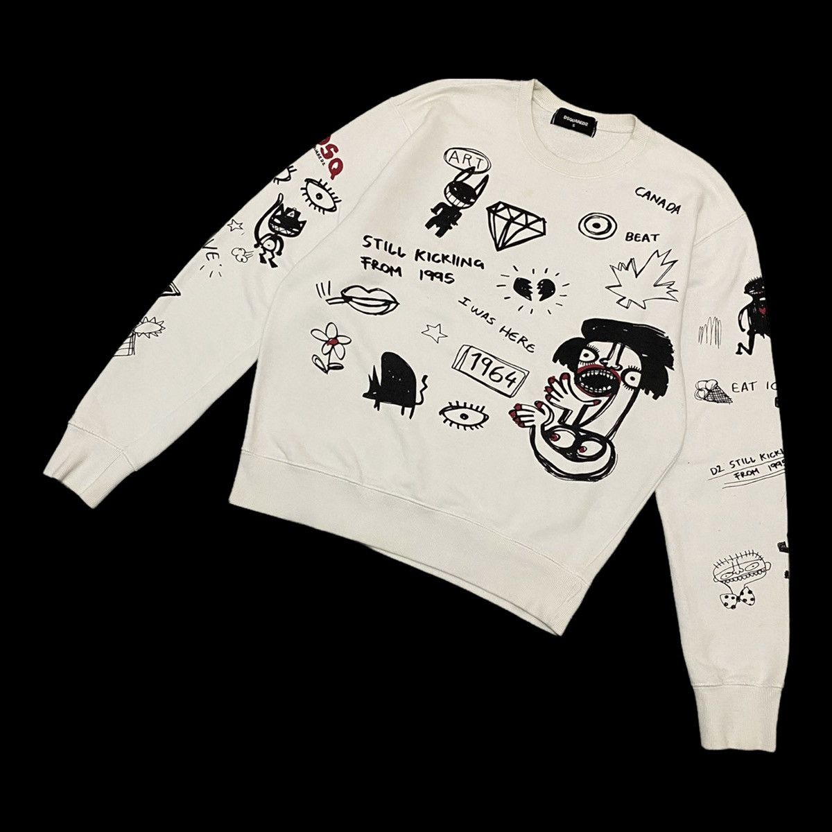 Art Comes First DSQUARED2 SWEATSHIRT ARCHIVE MADE IN ITALY RARE ART Size US M / EU 48-50 / 2 - 8 Thumbnail