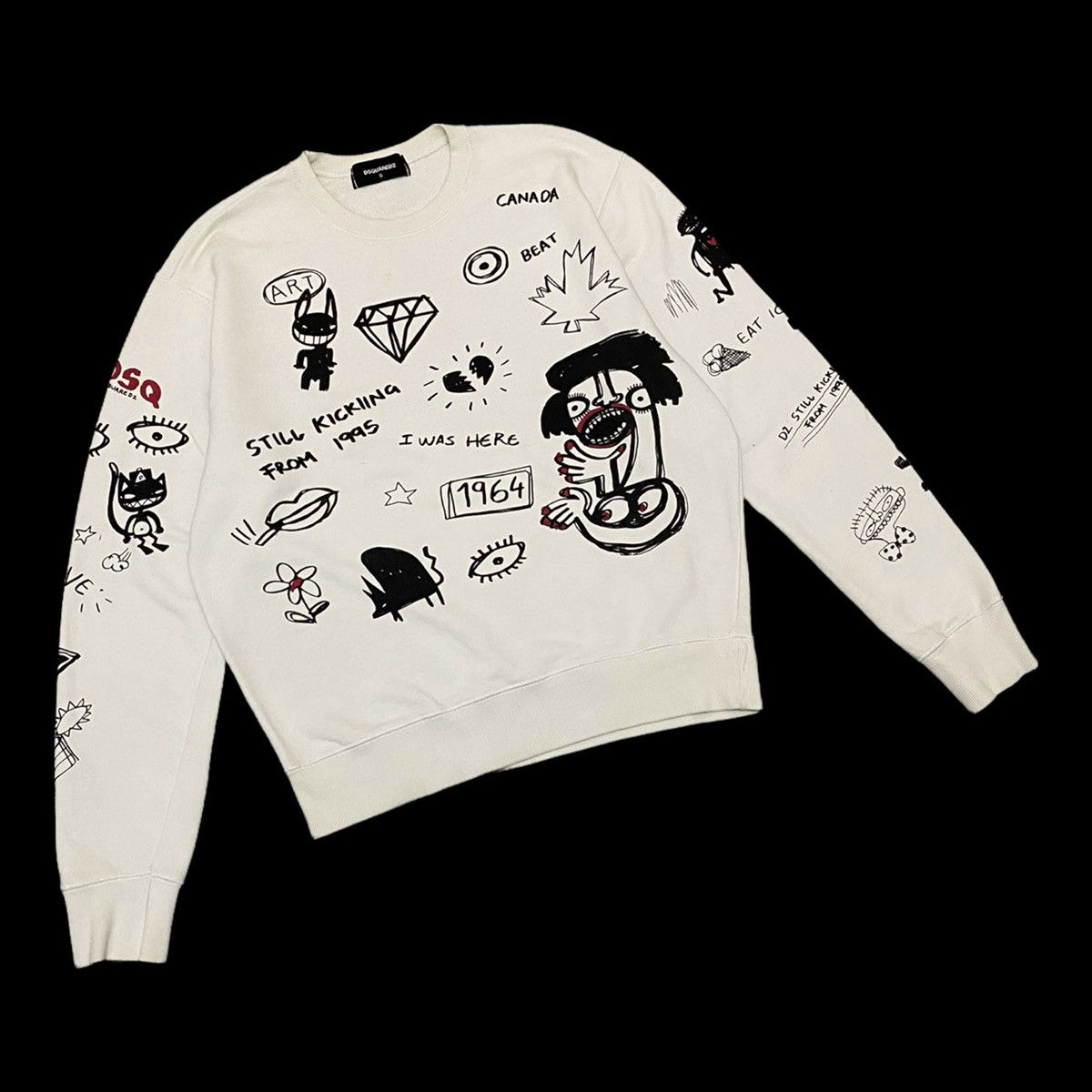 Art Comes First DSQUARED2 SWEATSHIRT ARCHIVE MADE IN ITALY RARE ART Size US M / EU 48-50 / 2 - 9 Thumbnail