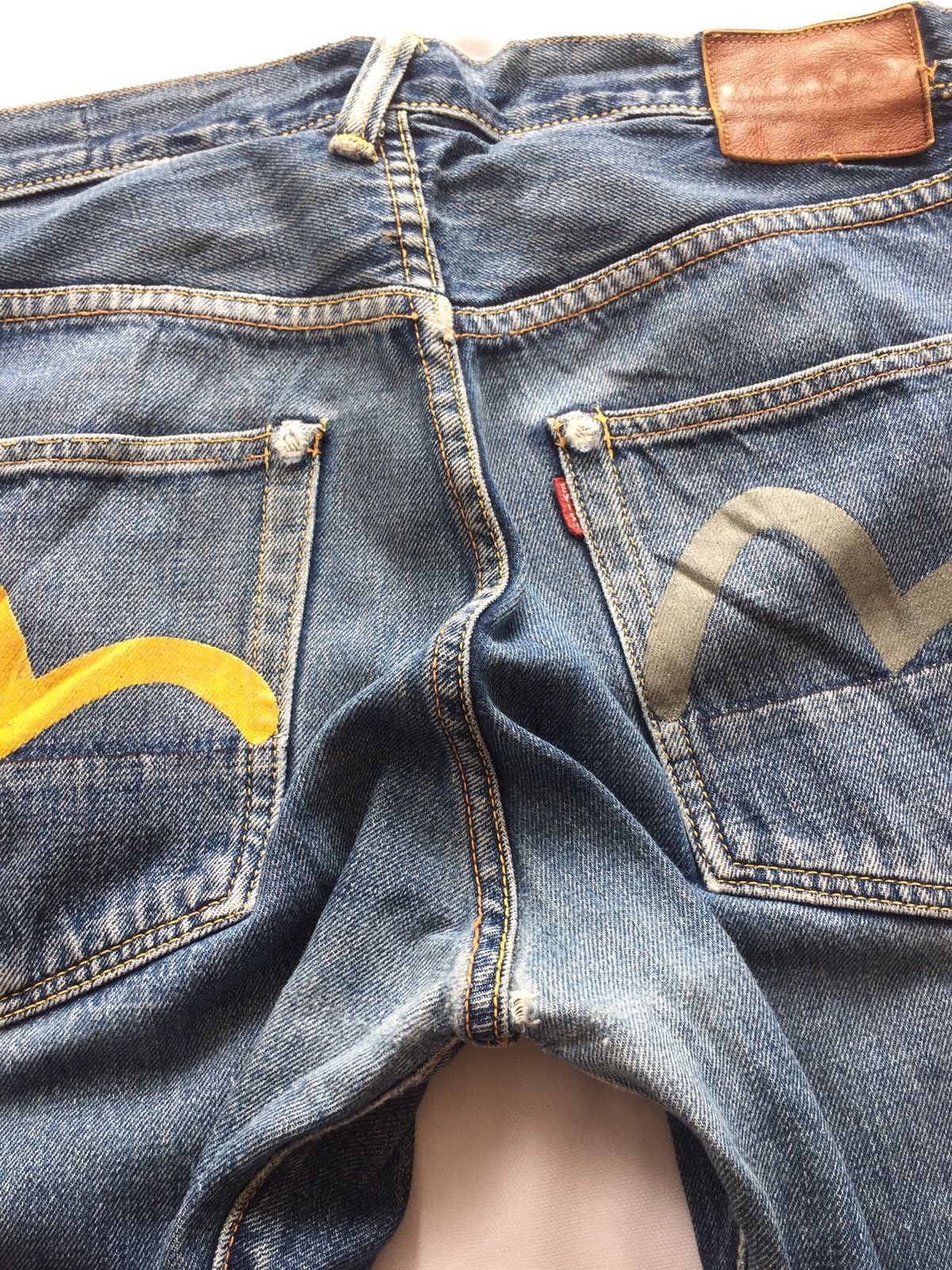 Evisu EVISU DAICOCK DISTRESSED SELVEDGE DENIM Size US 32 / EU 48 - 12 Thumbnail
