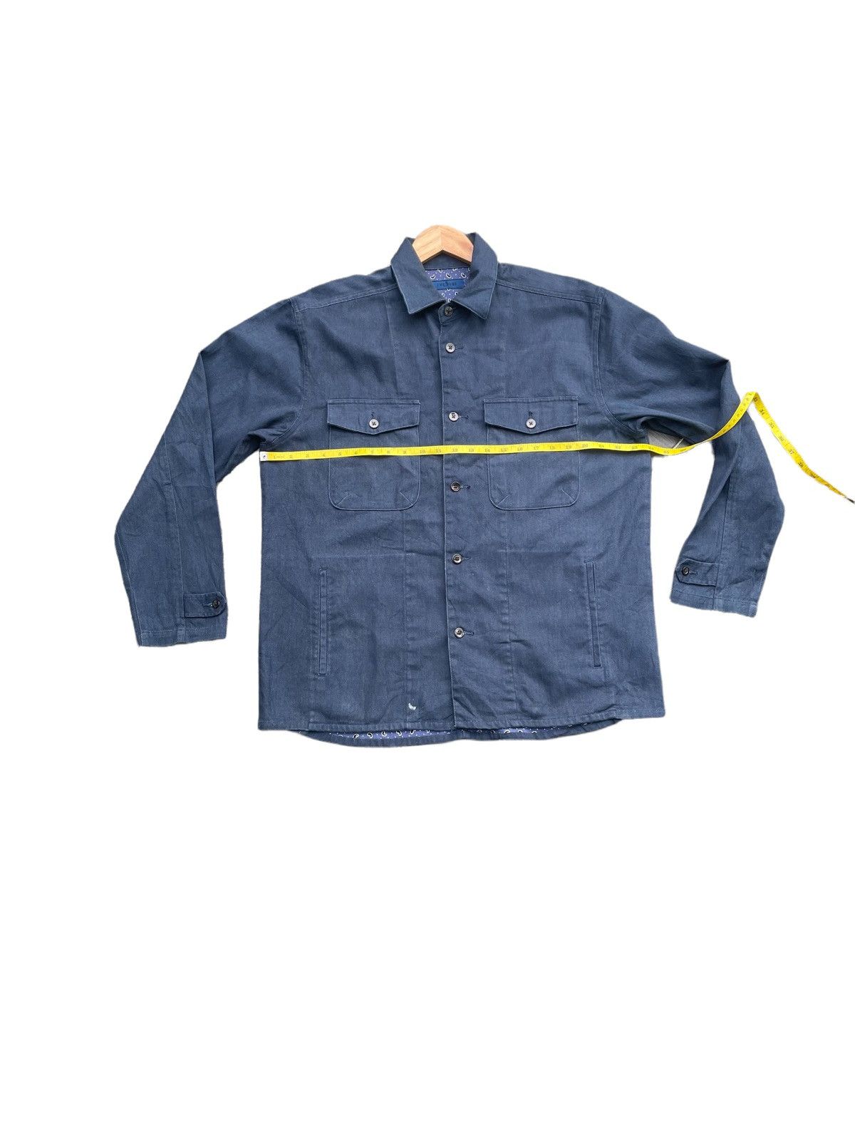 Japanese Brand The Blue Paisley Work Shirt Size US L / EU 52-54 / 3 - 2 Thumbnail