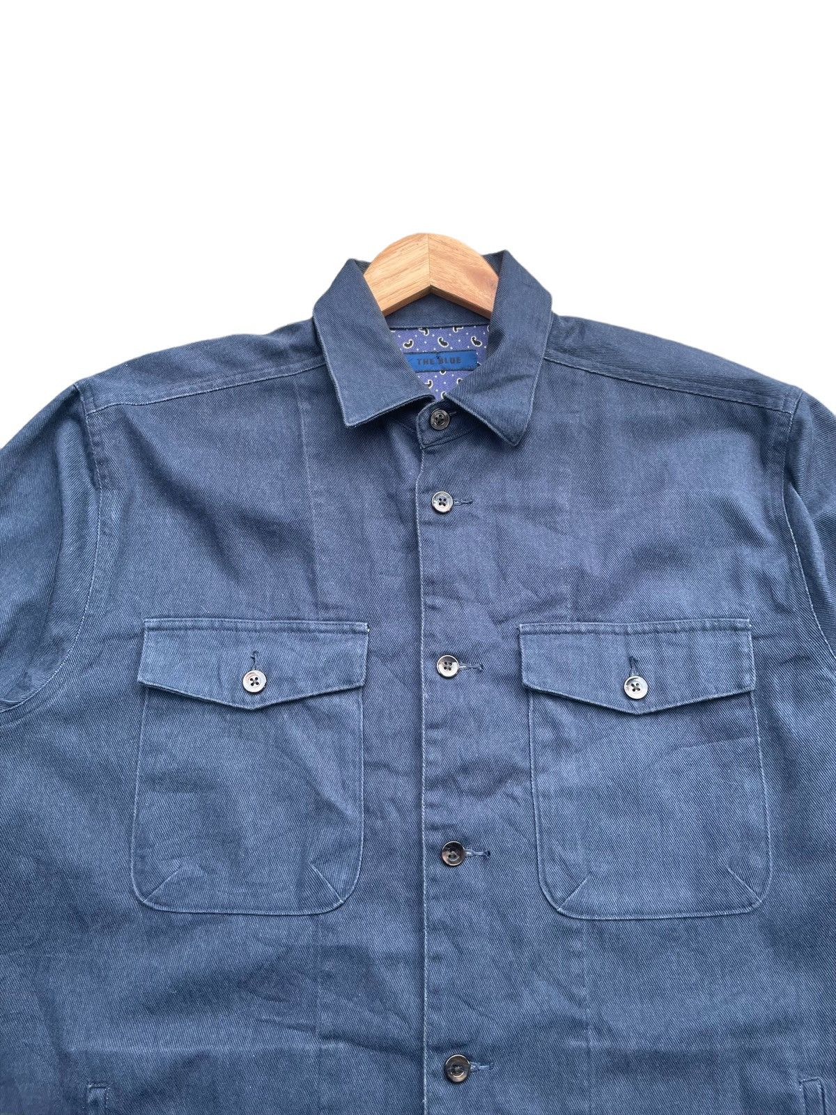 Japanese Brand The Blue Paisley Work Shirt Size US L / EU 52-54 / 3 - 6 Thumbnail