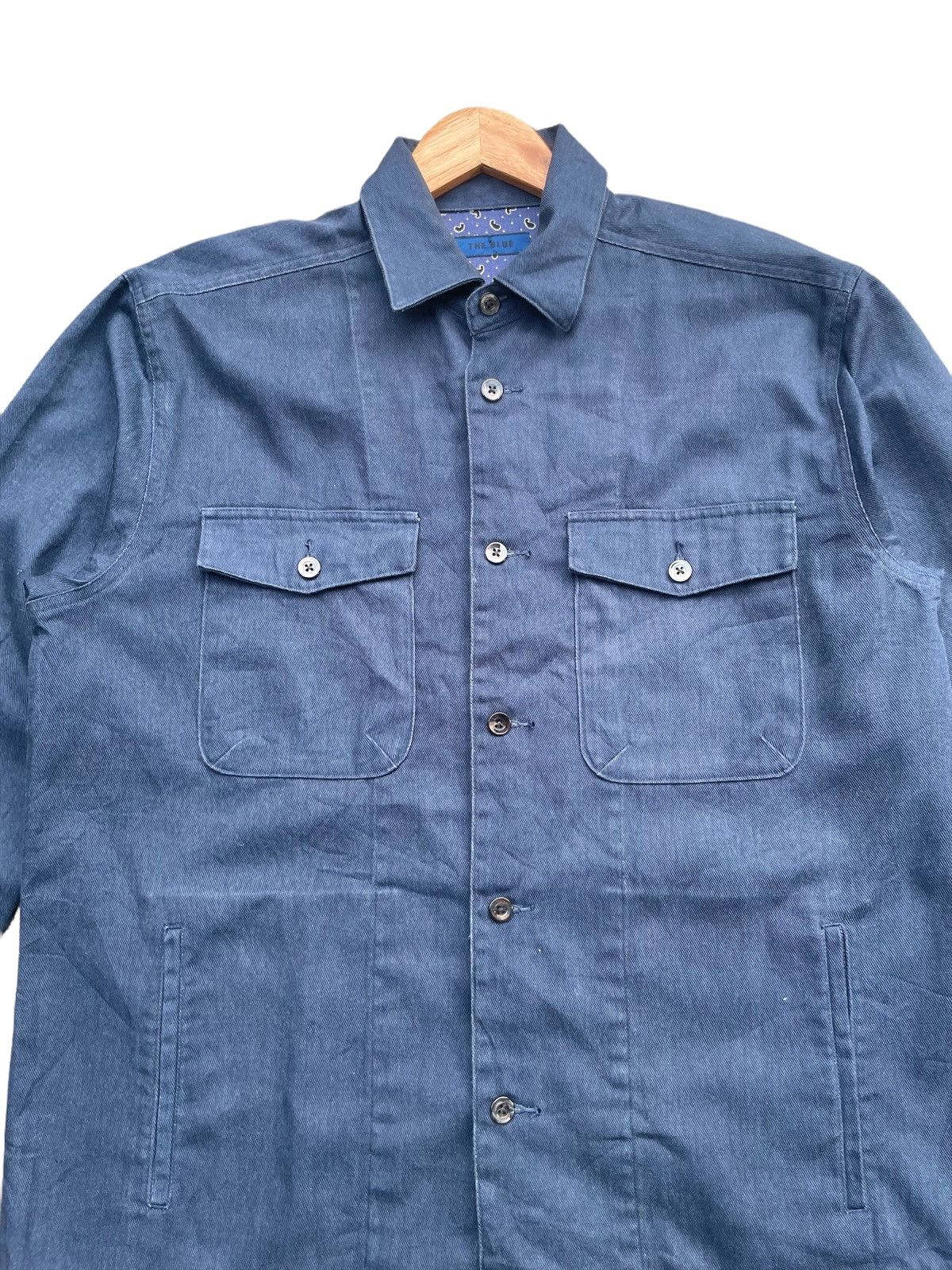Japanese Brand The Blue Paisley Work Shirt Size US L / EU 52-54 / 3 - 5 Thumbnail