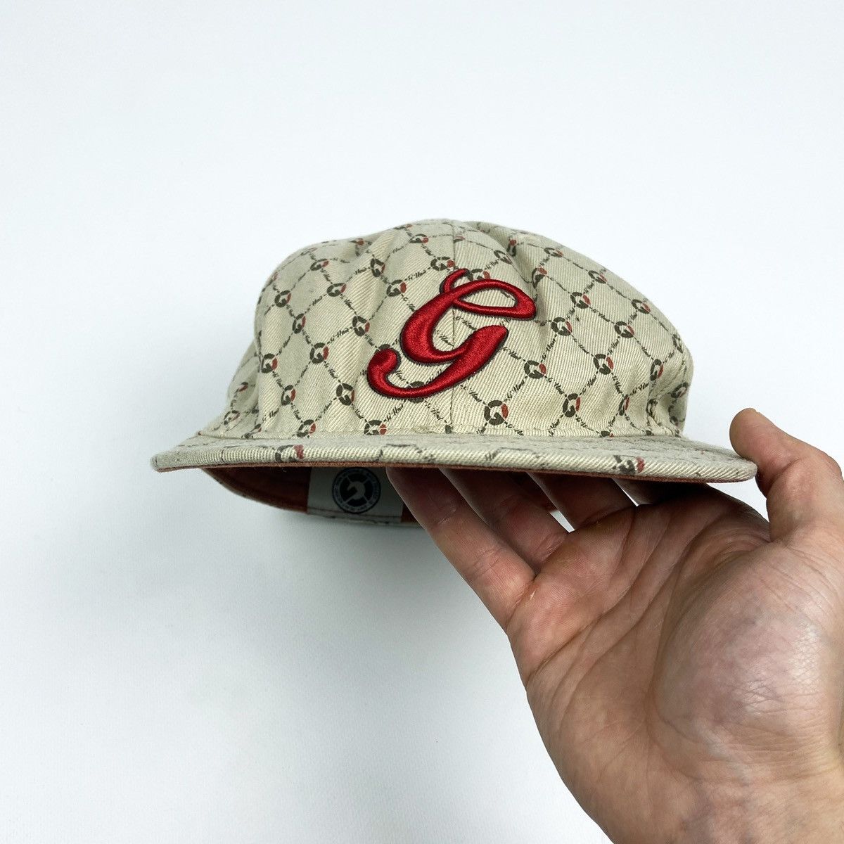 50 Cent Vintage 90s G Unit Monogram Embroidered logo cap Rap OG Size 34 - 3 Thumbnail