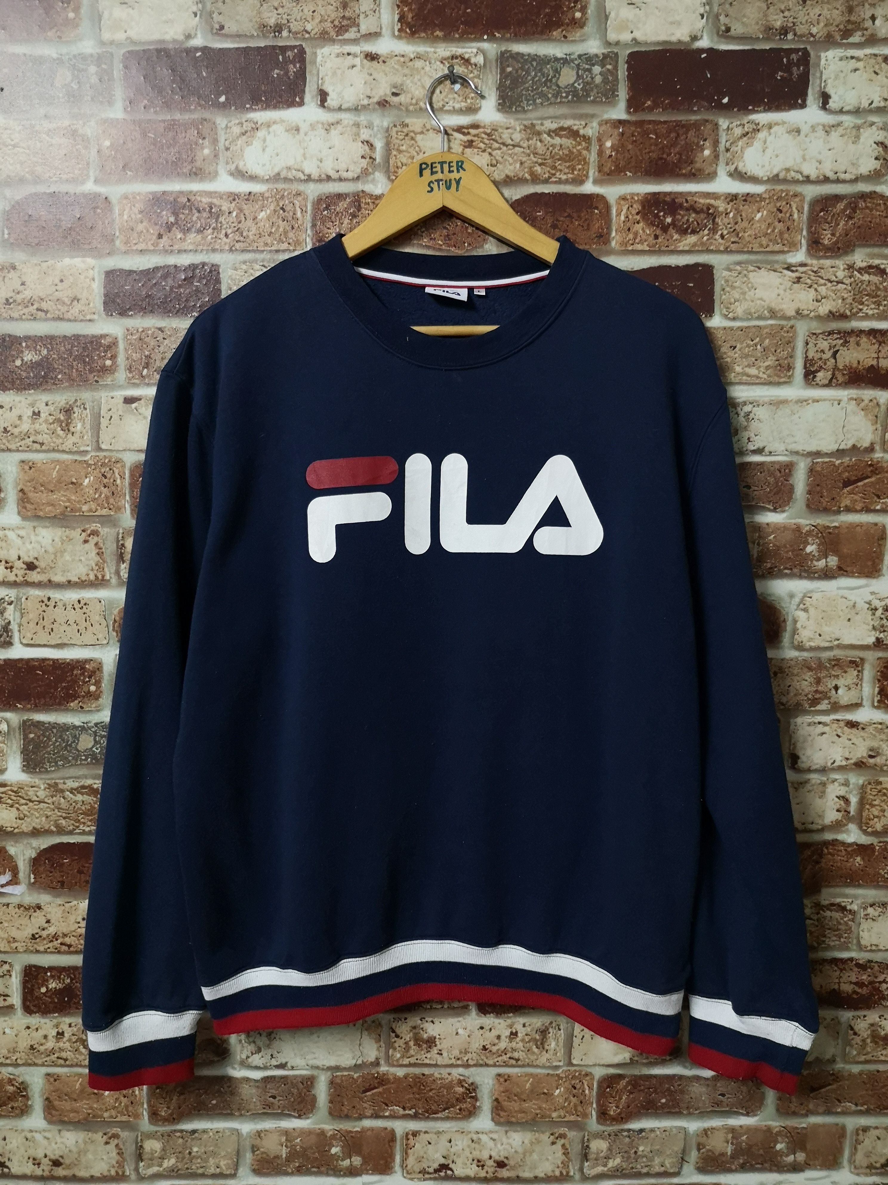 Fila Fila Big Logo Sweatshirt Size US L / EU 52-54 / 3 - 1 Thumbnail