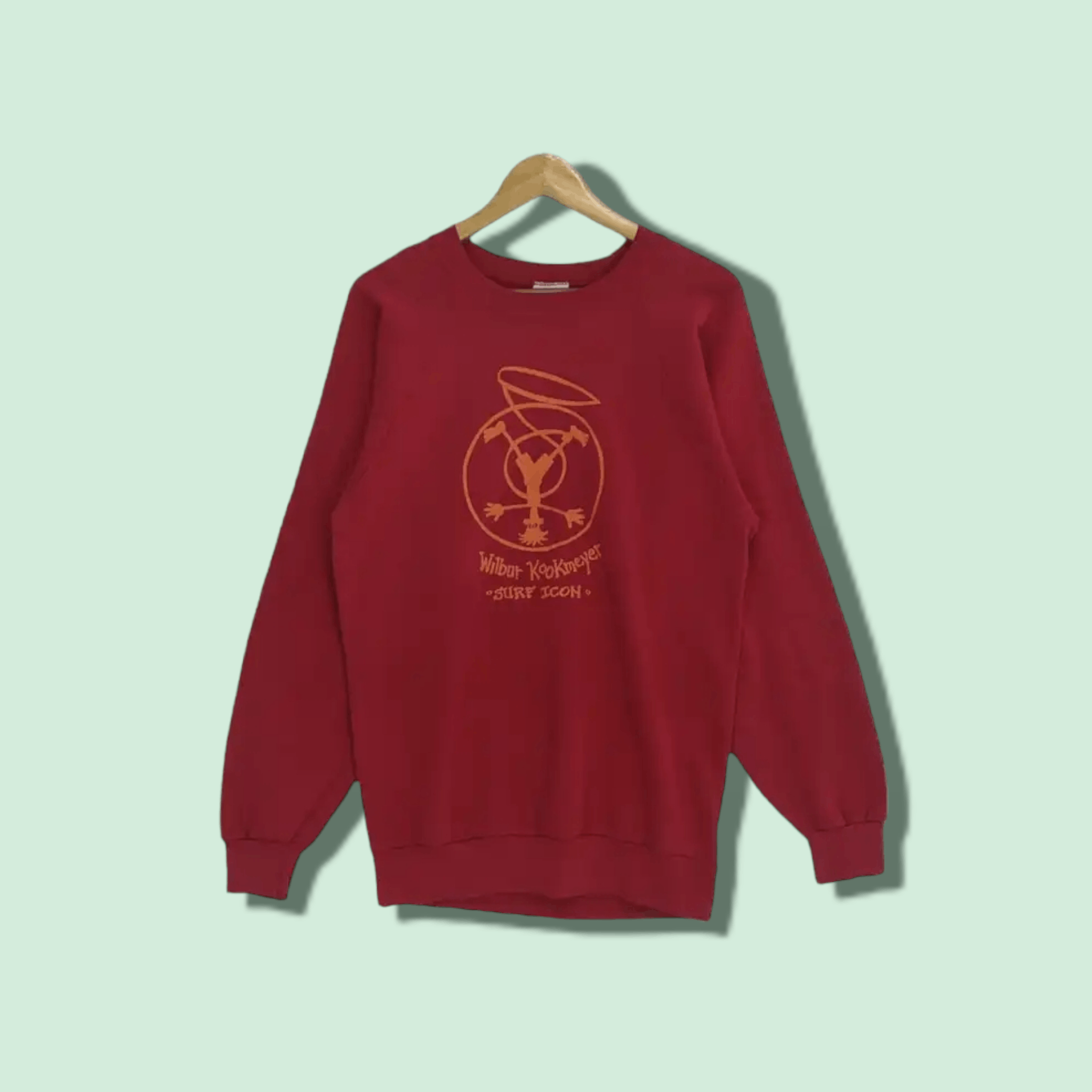 Vintage Vintage 80's WILBUR KOOKMEYER Ocean Surf Cartoon Sweatshirt Size US M / EU 48-50 / 2 - 1 Thumbnail