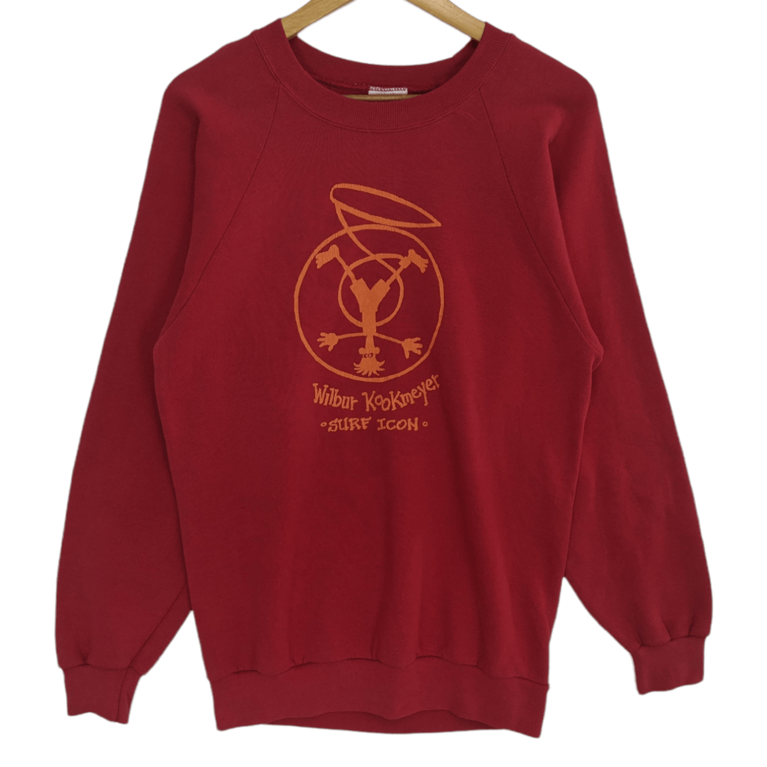 Vintage Vintage 80's WILBUR KOOKMEYER Ocean Surf Cartoon Sweatshirt Size US M / EU 48-50 / 2 - 2 Thumbnail