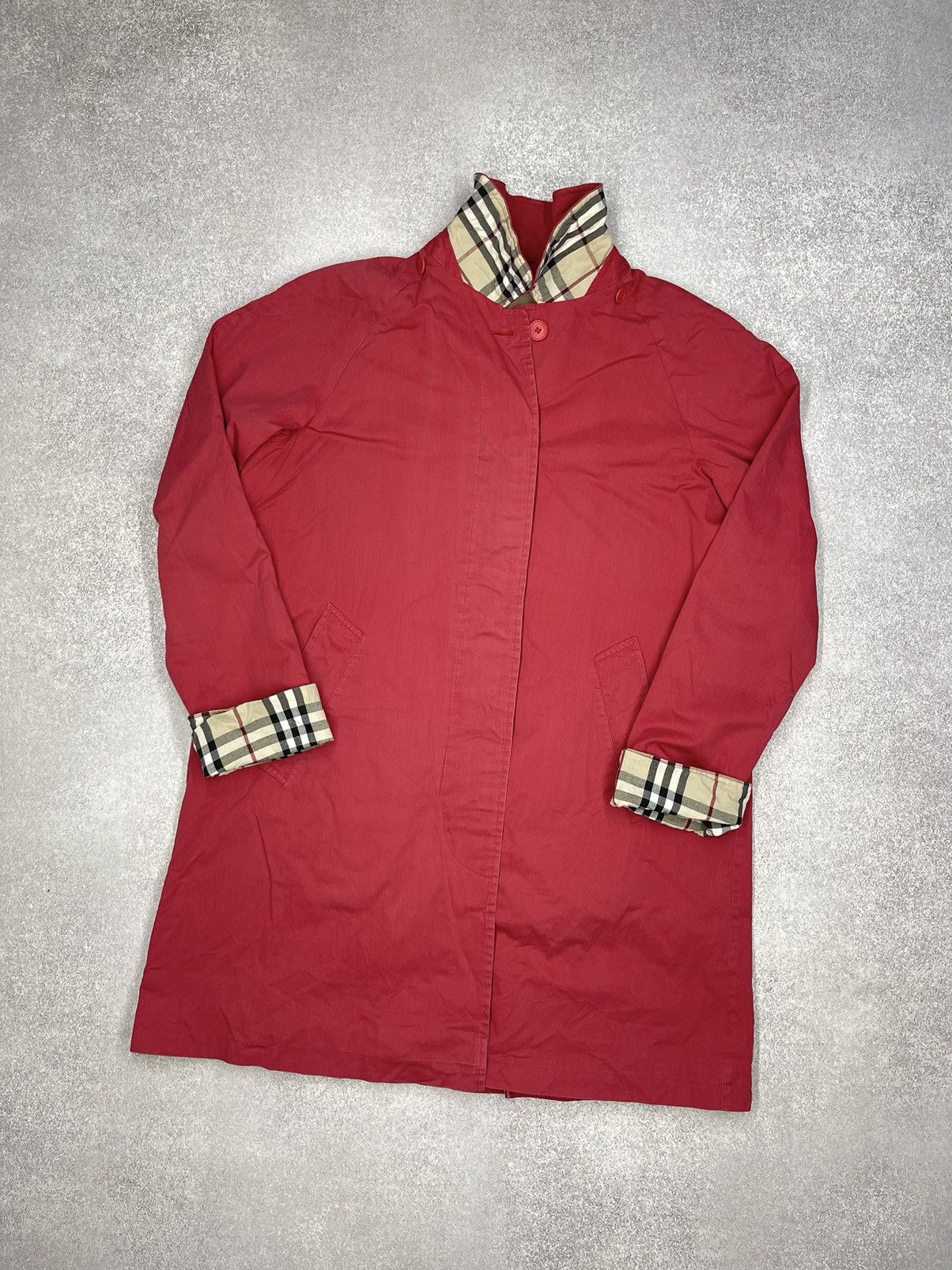 Burberry Vintage Burberry London Trench Coat Jacket Womens Y2K Size L / US 10 / IT 46 - 1 Thumbnail