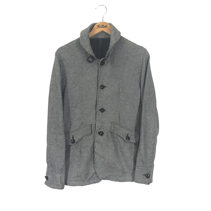 Union Union Station Full Button Vintage Wool Blazer Coat Parka Jacker ...