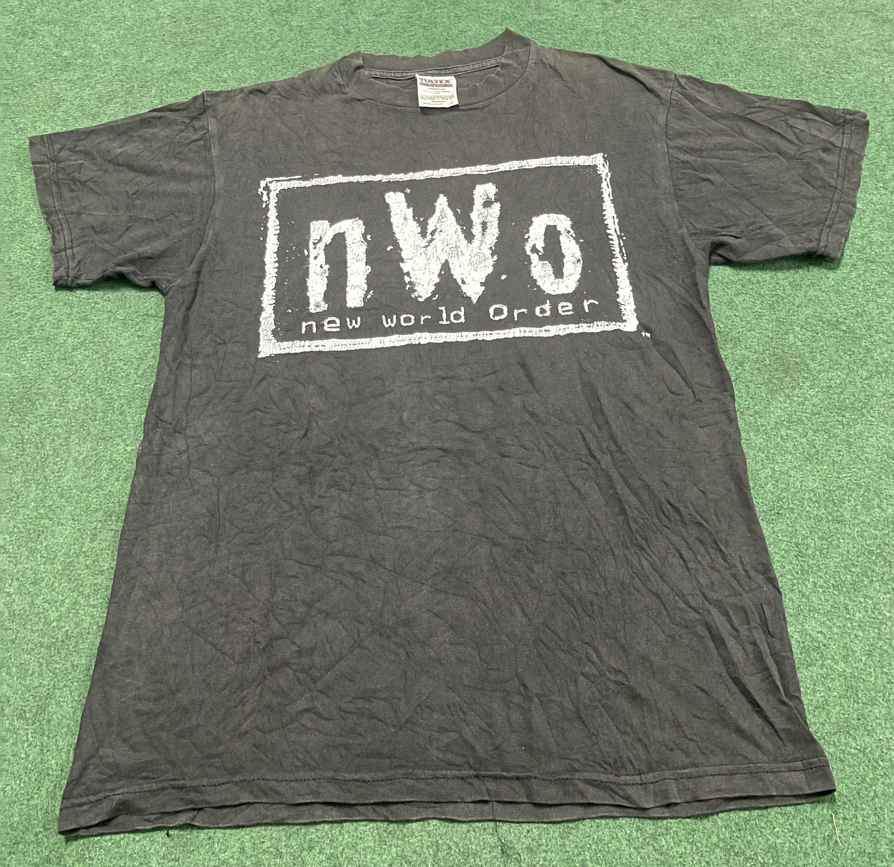 image of Band Tees x Vintage Nwo New World Order 90's Tee Shirt in Black, Men's (Size Medium)