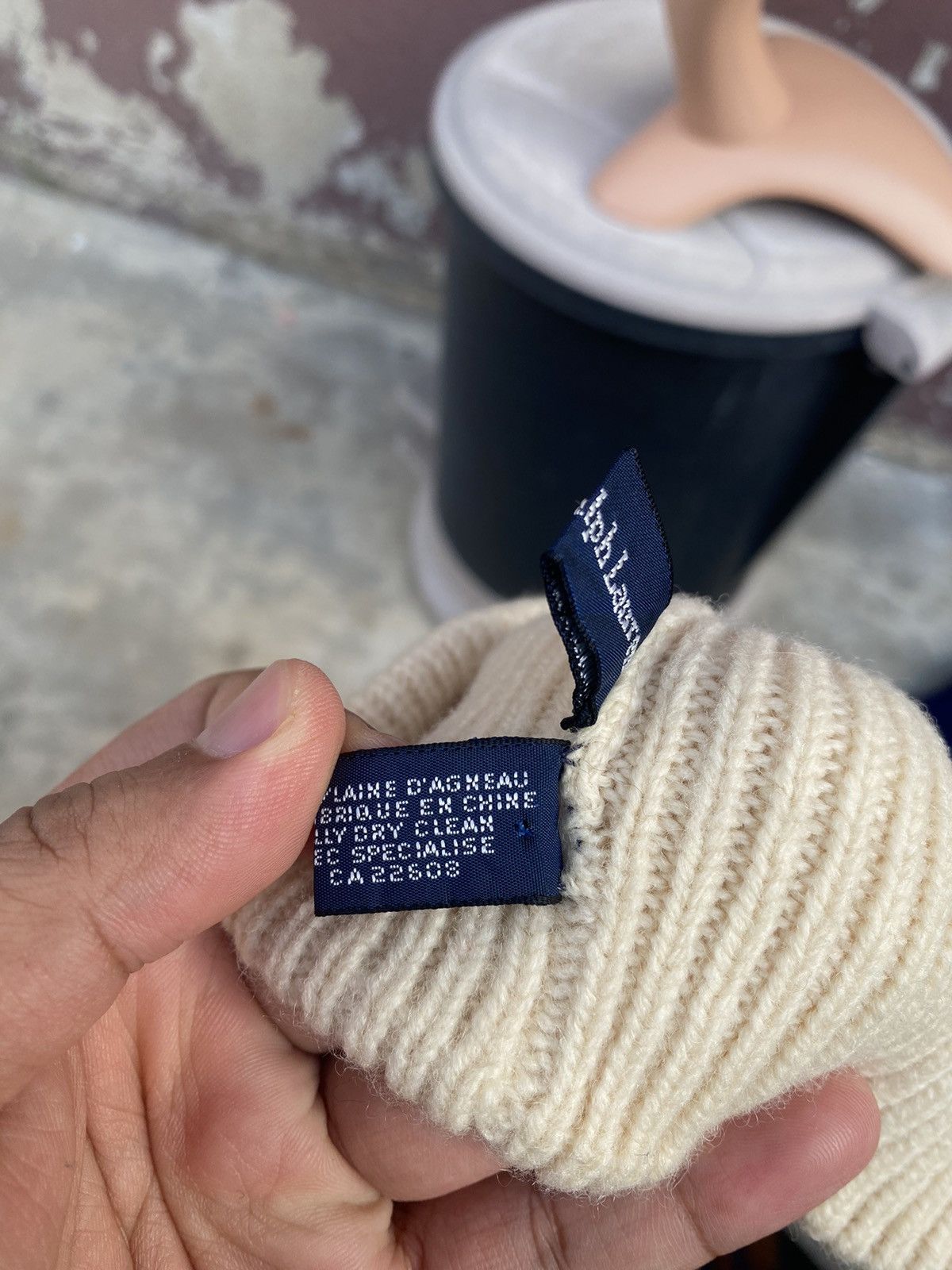 Polo Ralph Lauren Vintage Polo Ralph Lauren Small Pony Lambswool Beanie Hat Size ONE SIZE - 4 Thumbnail