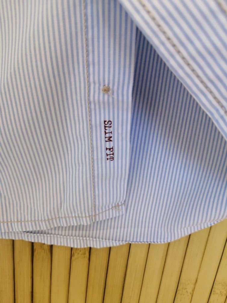 Napapijri NAPAPIJRI Slim Fit Stripe Shirt Size US L / EU 52-54 / 3 - 2 Thumbnail