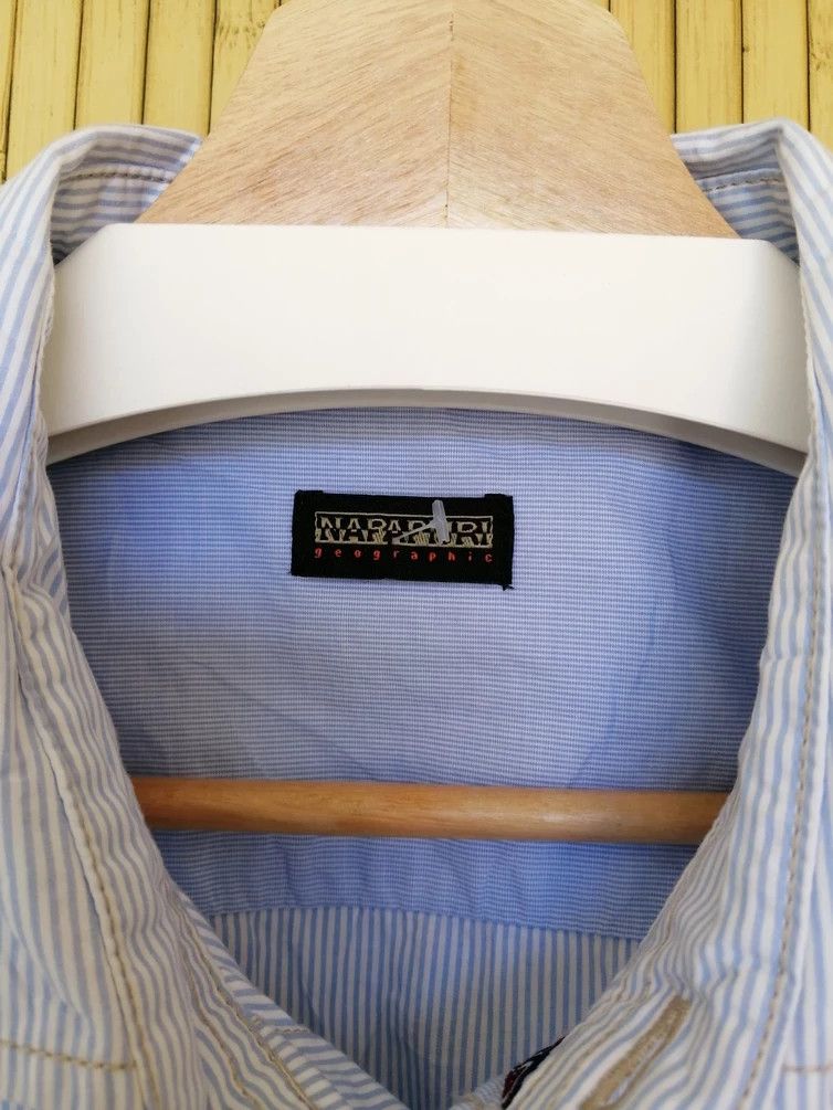 Napapijri NAPAPIJRI Slim Fit Stripe Shirt Size US L / EU 52-54 / 3 - 7 Thumbnail