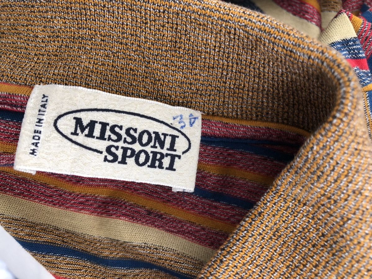Missoni Vintage Missoni Sport Italy Striped Polo Shirt Size US S / EU 44-46 / 1 - 13 Thumbnail
