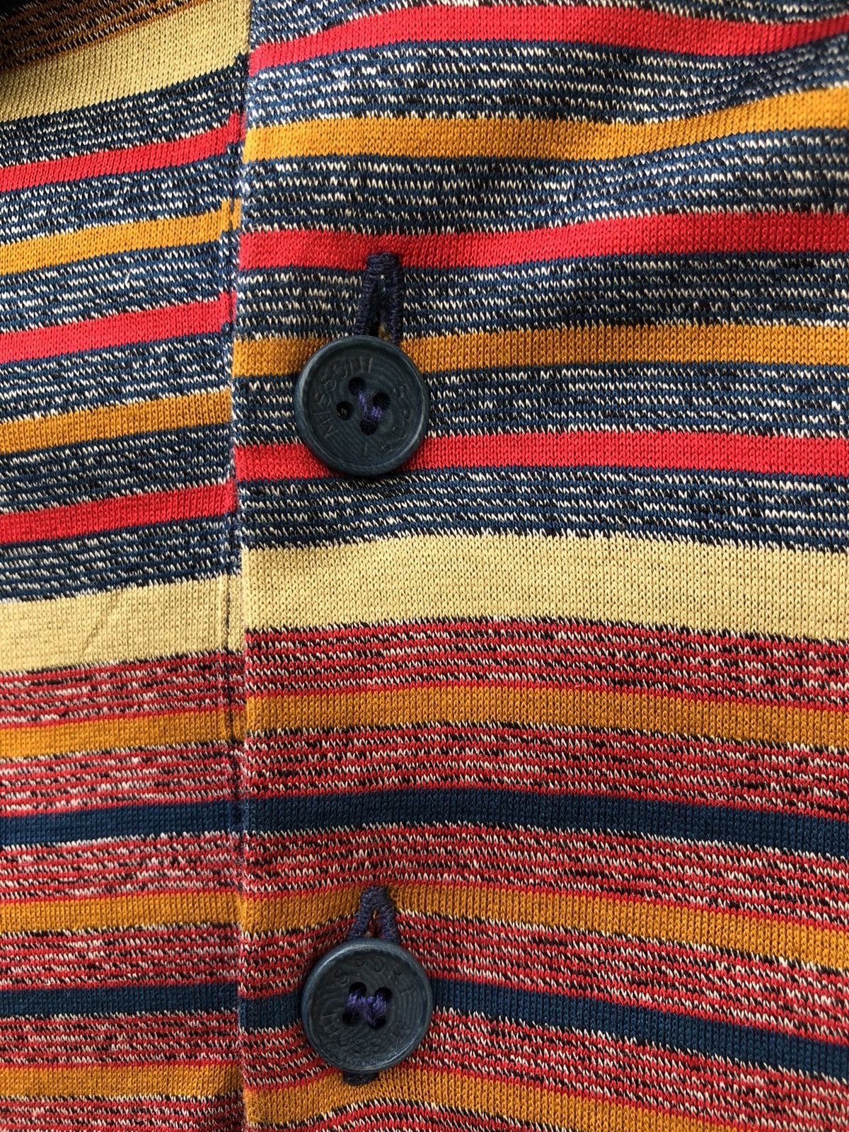 Missoni Vintage Missoni Sport Italy Striped Polo Shirt Size US S / EU 44-46 / 1 - 8 Thumbnail
