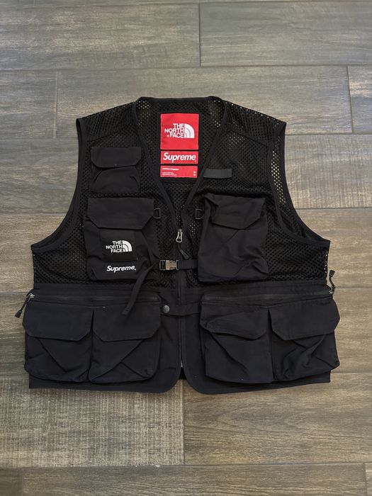 Supreme Supreme x TNF Cargo Vest Black | Grailed