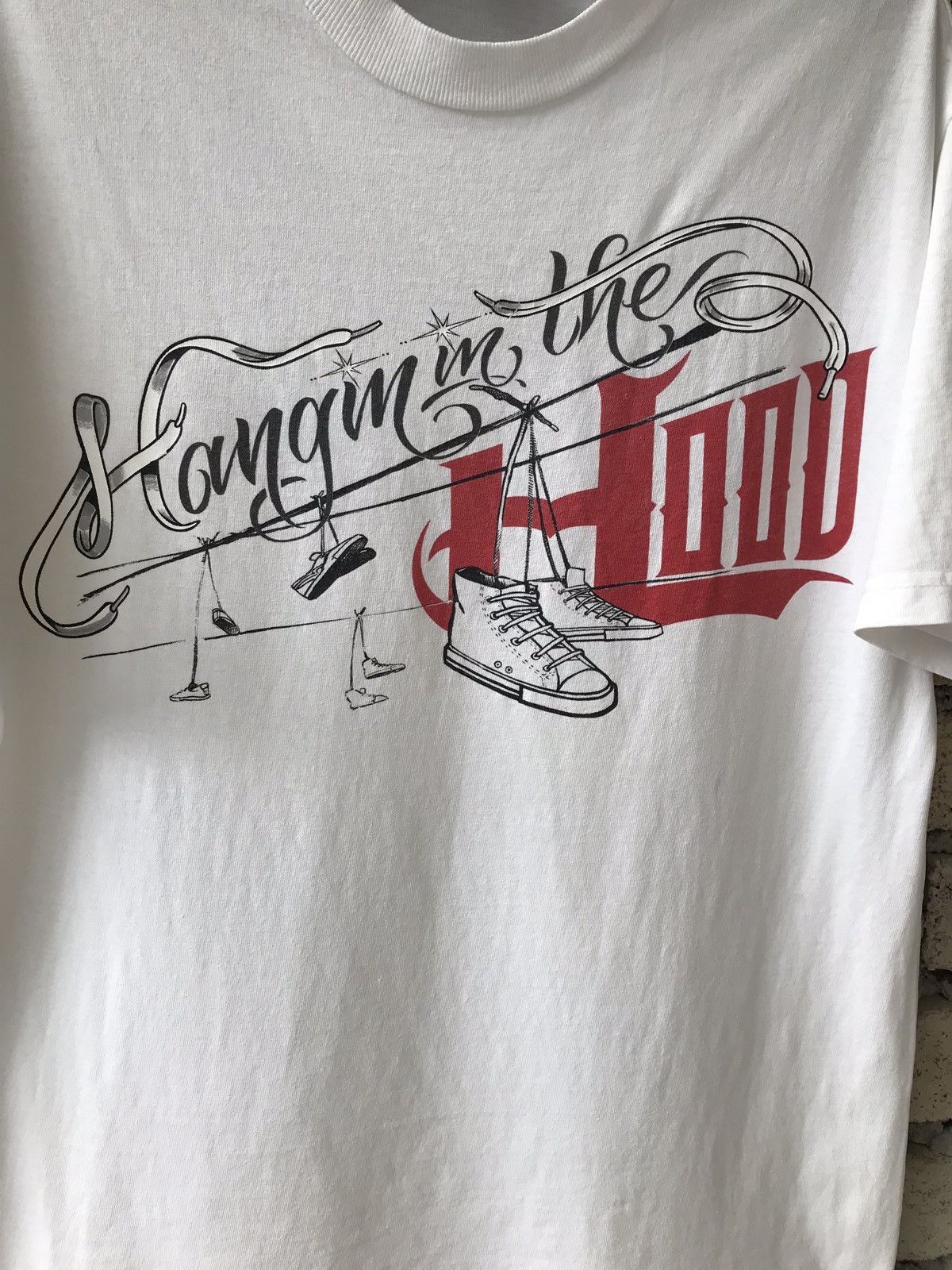 Rap Tees Joker Streetwear Hangin In The Hood USA Hip Hop Style Size US M / EU 48-50 / 2 - 2 Thumbnail