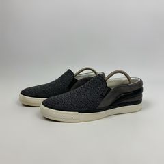 Louis Vuitton Grey Suede and Leather Twister Slip-on Sneakers Size