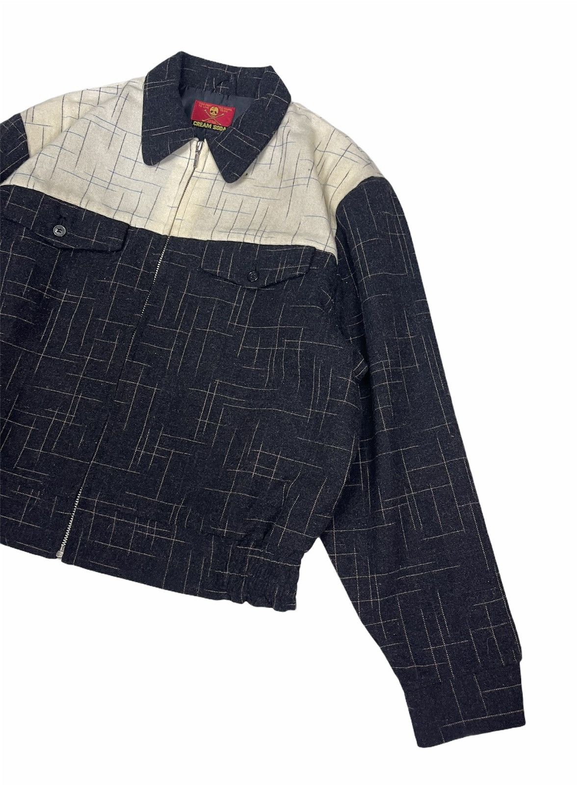 Japanese Brand CREAM SODA WOOL ZIPPER JACKET Size US L / EU 52-54 / 3 - 5 Thumbnail