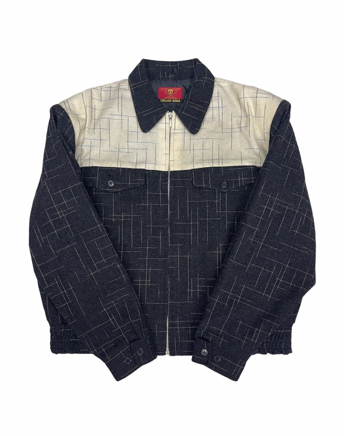 Japanese Brand CREAM SODA WOOL ZIPPER JACKET Size US L / EU 52-54 / 3 - 2 Thumbnail