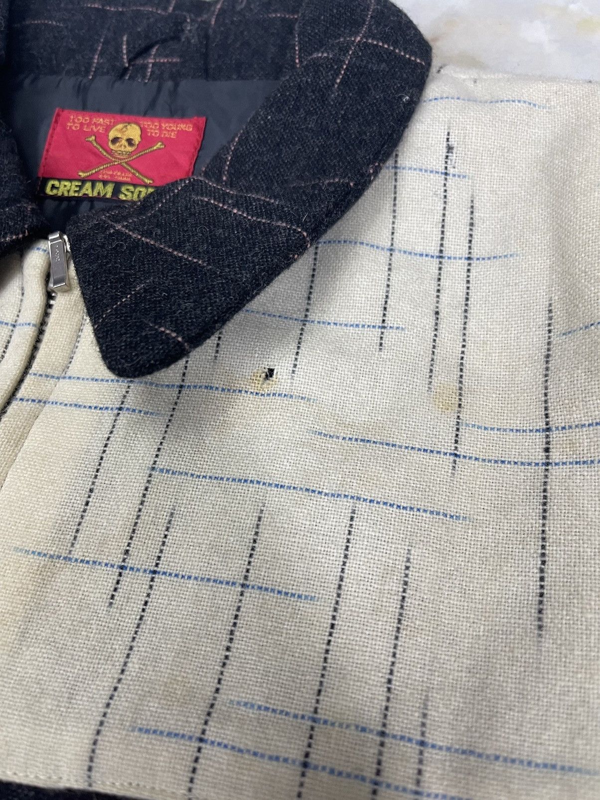 Japanese Brand CREAM SODA WOOL ZIPPER JACKET Size US L / EU 52-54 / 3 - 9 Thumbnail