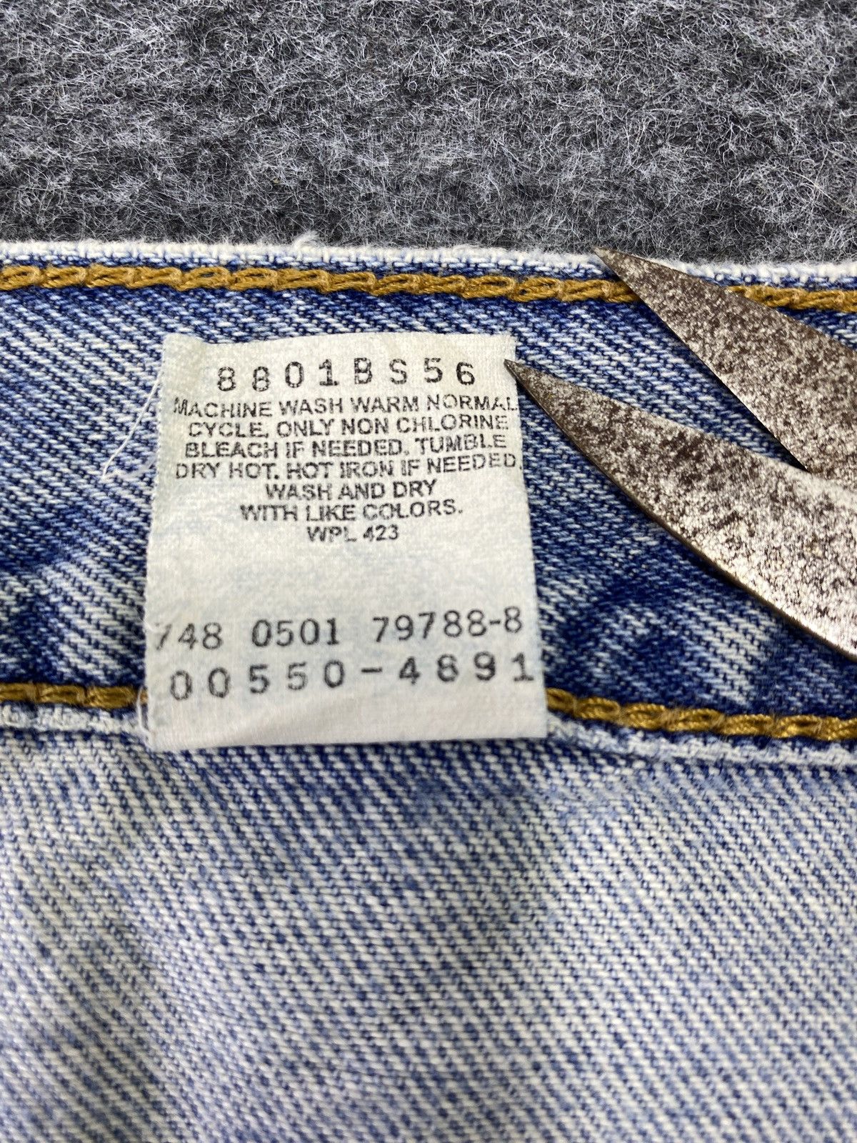 Levi's Vintage Levi's 550 Jeans Blue Wash 38x30 - J727 Size US 38 / EU 54 - 6 Thumbnail