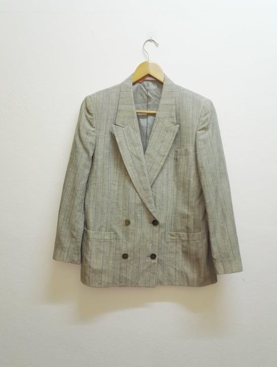 Burberry 🔥Vintage🔥 Burberry’s Blazer wool &l Lining (c28) Size 34S - 1 Thumbnail