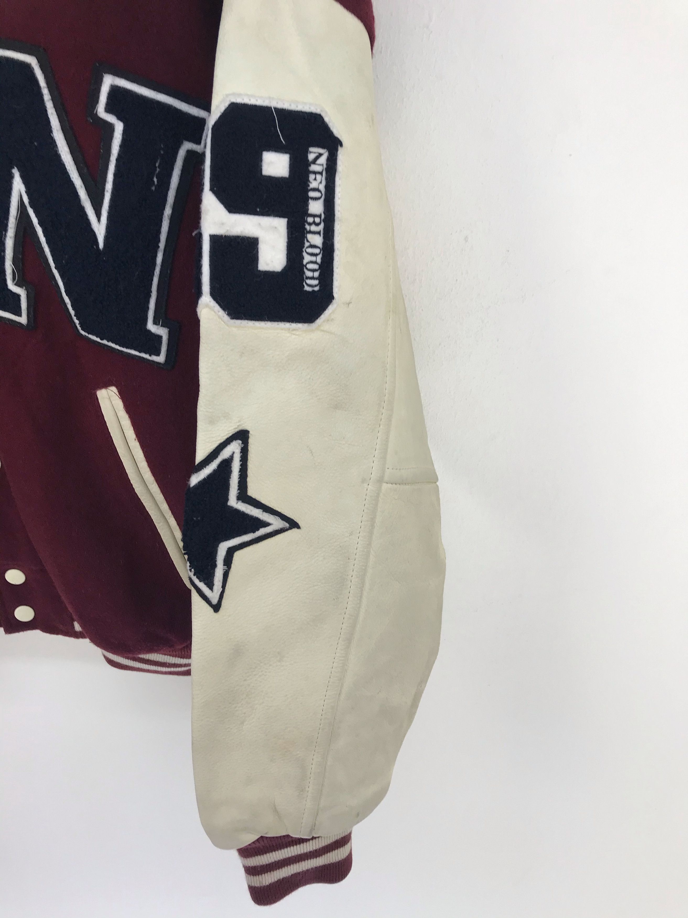 Japanese Brand Vintage NEO TOKYO Varsity Jacket Leather/Wool Size US M / EU 48-50 / 2 - 7 Thumbnail