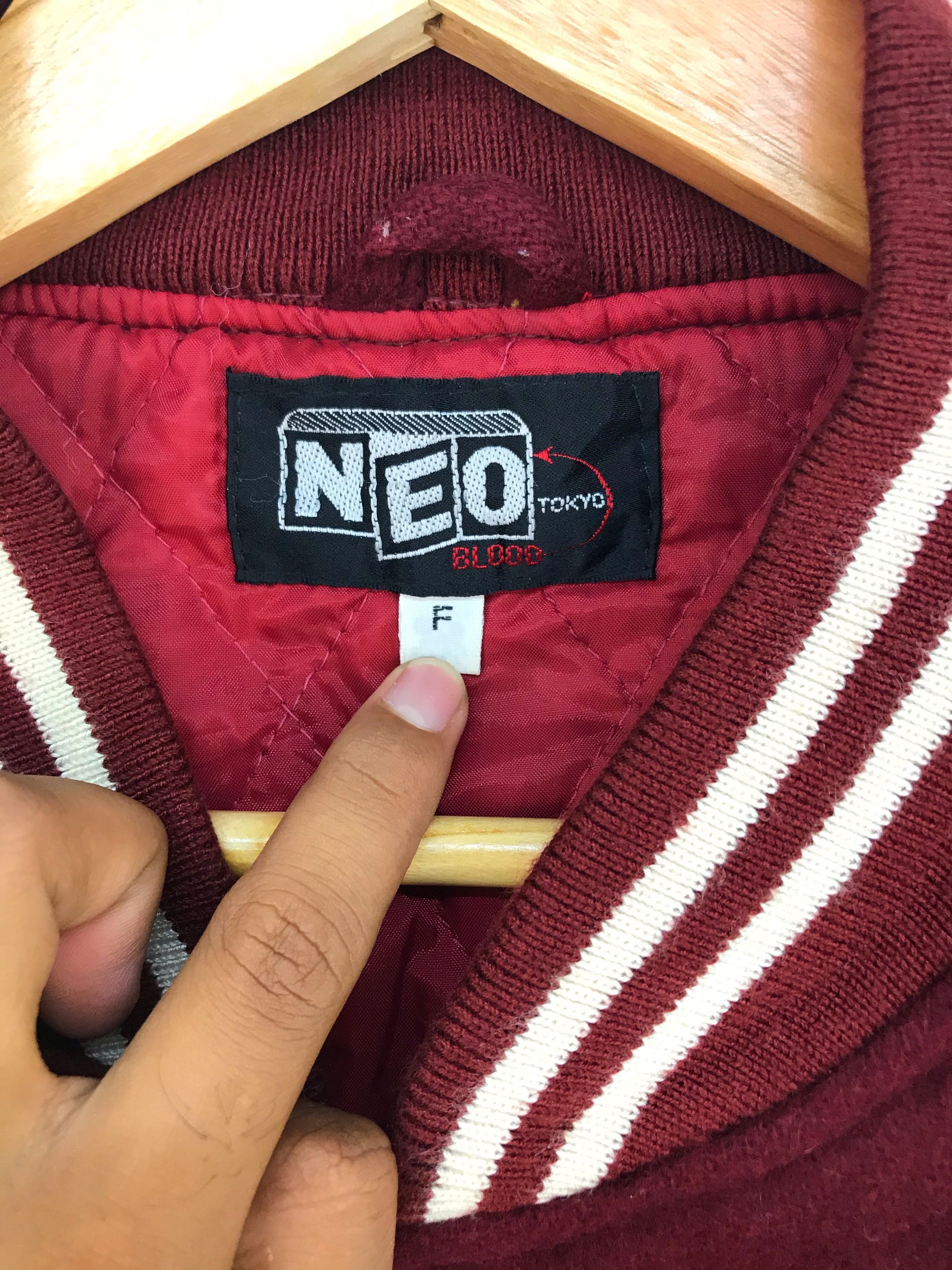 Japanese Brand Vintage NEO TOKYO Varsity Jacket Leather/Wool Size US M / EU 48-50 / 2 - 4 Thumbnail