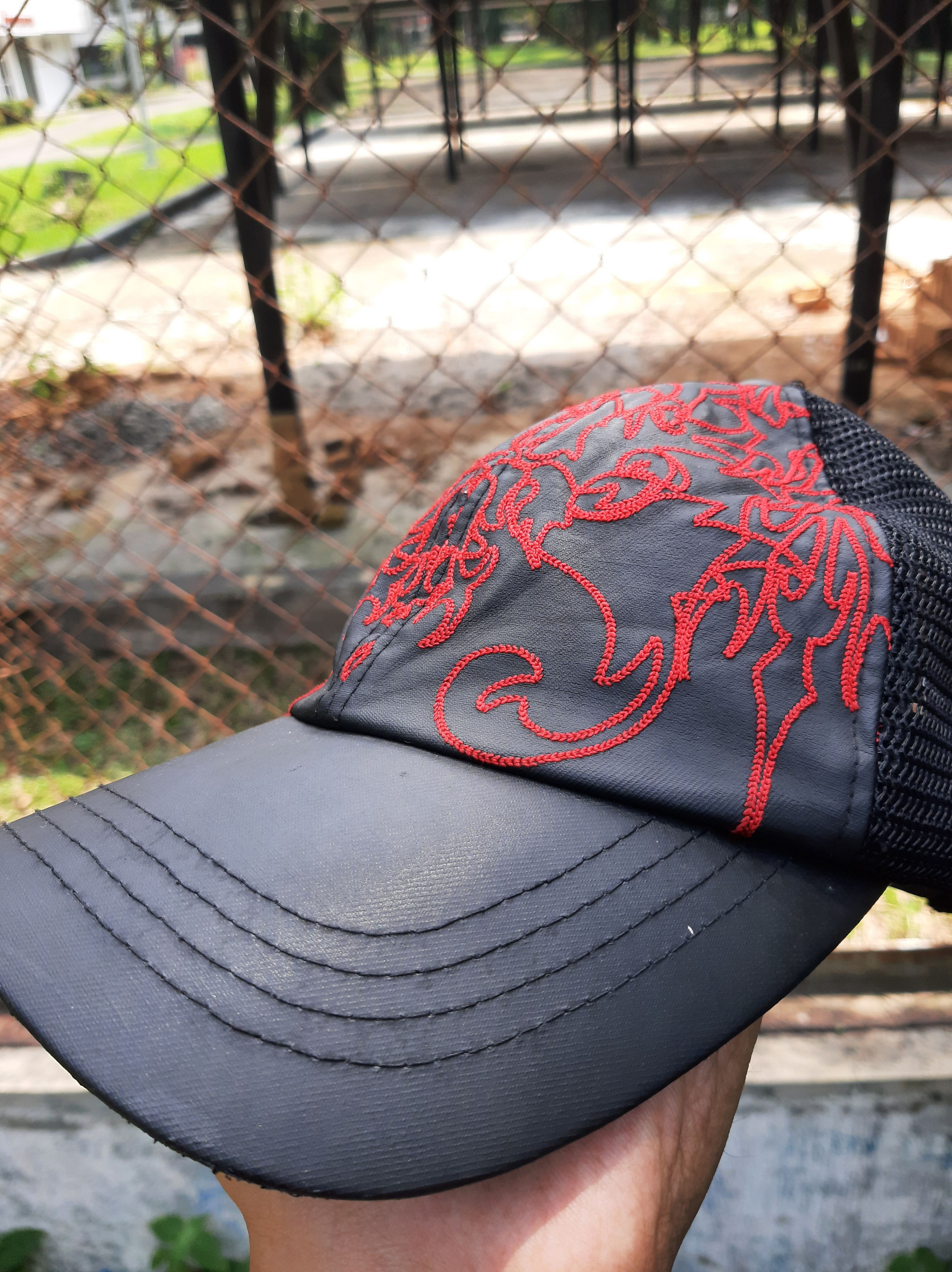 Affliction × If Six Was Nine × Xlarge Vintage Rare Xlarge Streetwear Brand Leather Trucker Hat Size ONE SIZE - 7 Thumbnail