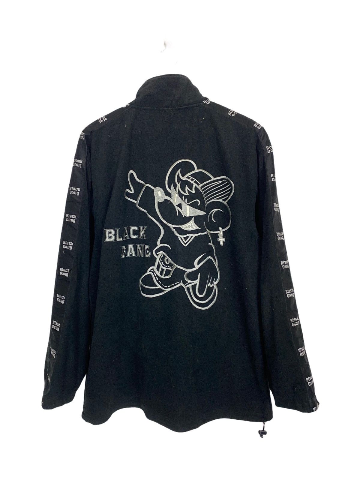 Japanese Brand STREET MOTION BLACK GANG FLEECE SWEATER-GK120 Size US XL / EU 56 / 4 - 1 Thumbnail