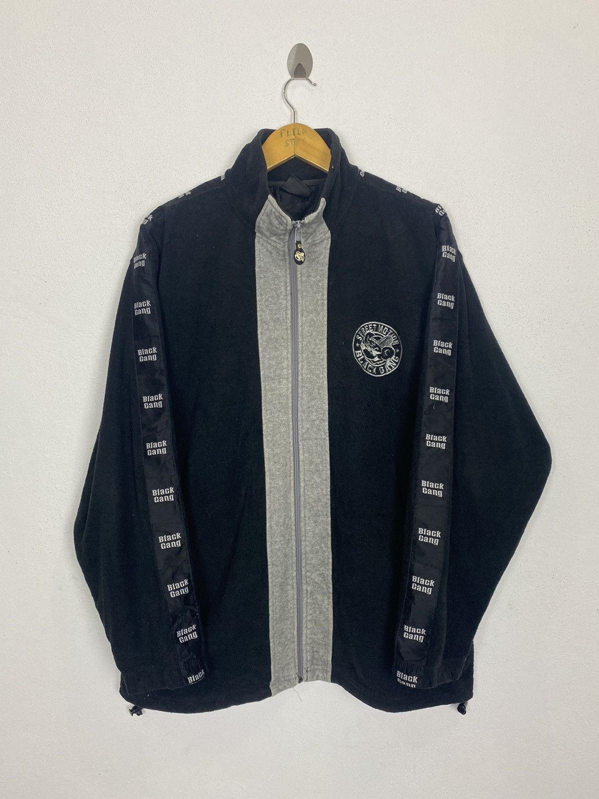 Japanese Brand STREET MOTION BLACK GANG FLEECE SWEATER-GK120 Size US XL / EU 56 / 4 - 3 Thumbnail