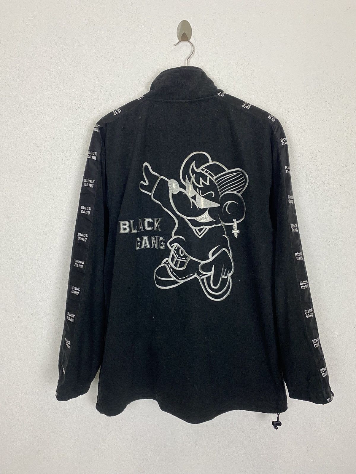 Japanese Brand STREET MOTION BLACK GANG FLEECE SWEATER-GK120 Size US XL / EU 56 / 4 - 2 Thumbnail