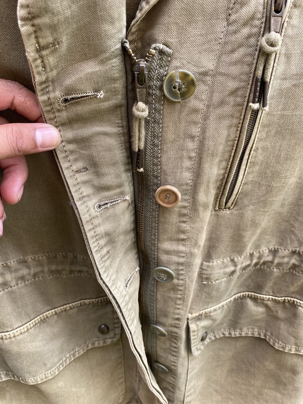 Japanese Brand × Zara ORIGINAL ZARA LIGHT JACKET FULLZIPPER ARMY STYLE DESIGN Size US M / EU 48-50 / 2 - 8 Thumbnail