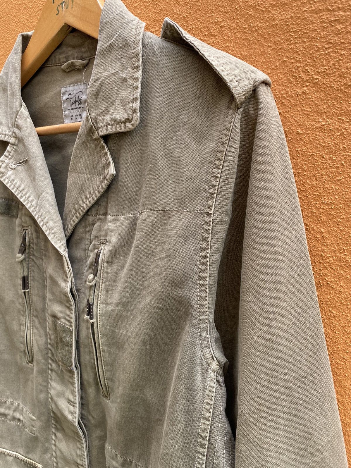 Japanese Brand × Zara ORIGINAL ZARA LIGHT JACKET FULLZIPPER ARMY STYLE DESIGN Size US M / EU 48-50 / 2 - 5 Thumbnail