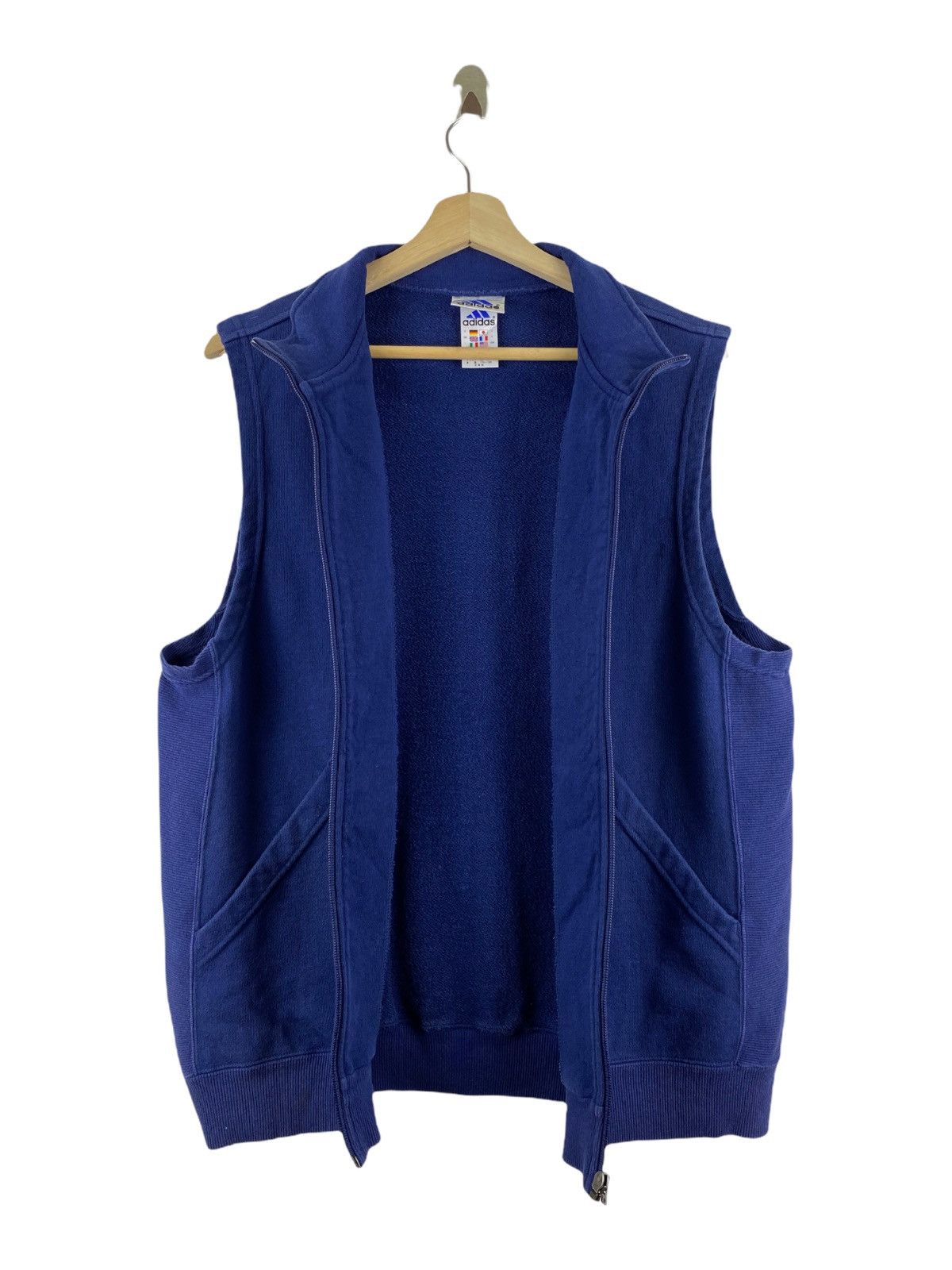 Adidas Vintage Adidas zipper vest Size US L / EU 52-54 / 3 - 6 Thumbnail