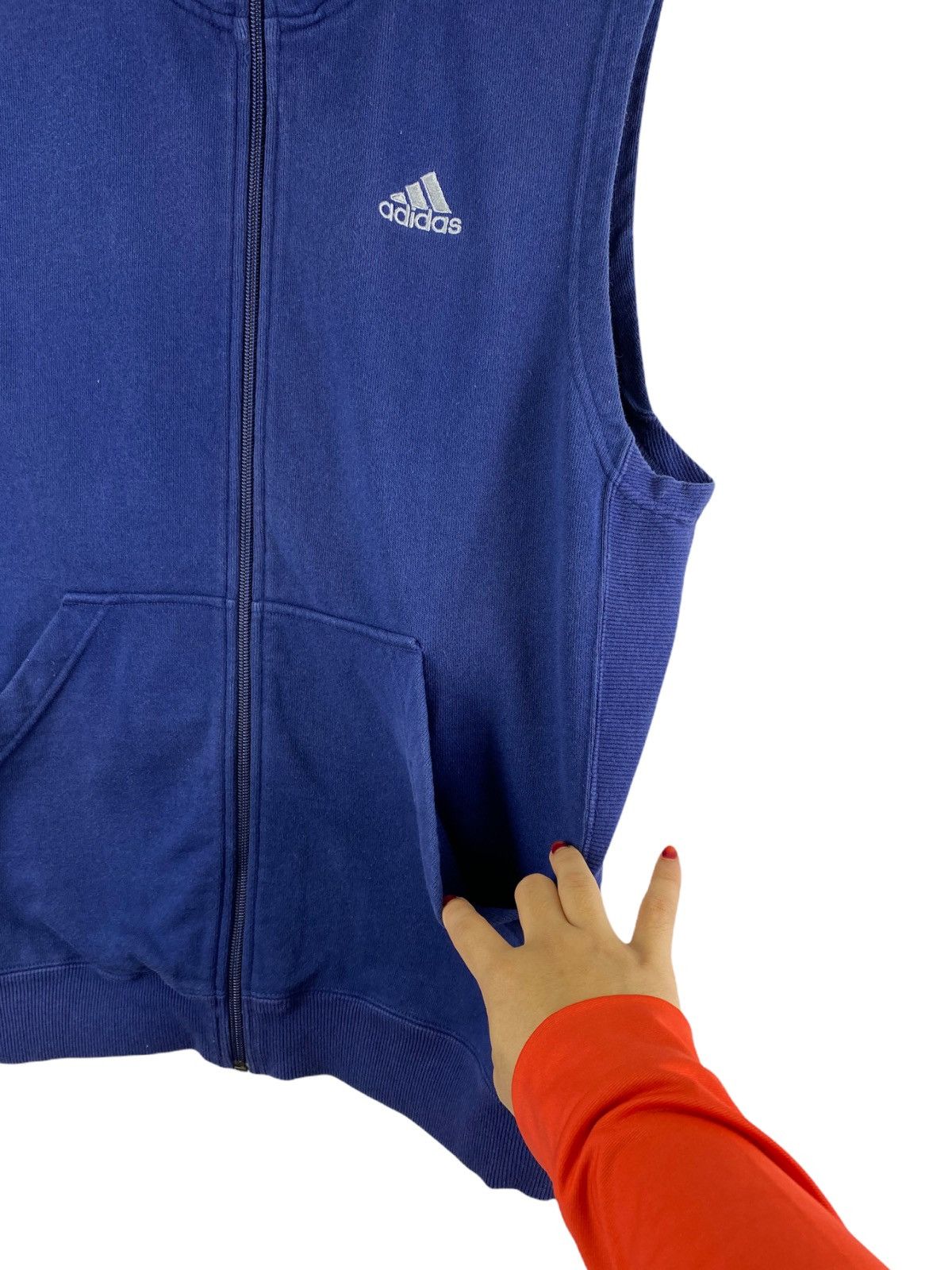 Adidas Vintage Adidas zipper vest Size US L / EU 52-54 / 3 - 5 Thumbnail