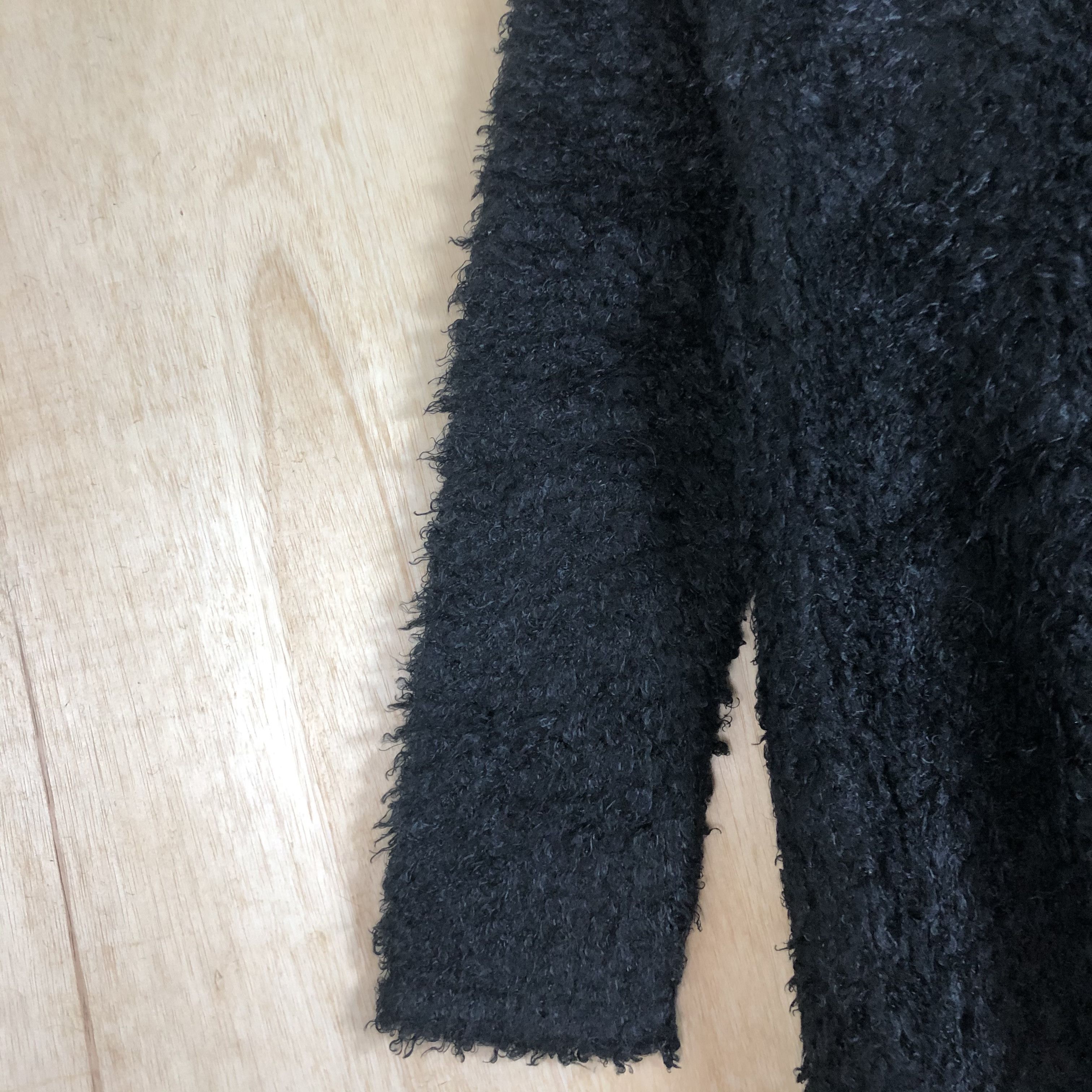 Homespun Knitwear × Japanese Brand DLL A Little Emotion Black fur MOhair shaggy Knitwear #c059 Size S / US 4 / IT 40 - 7 Thumbnail