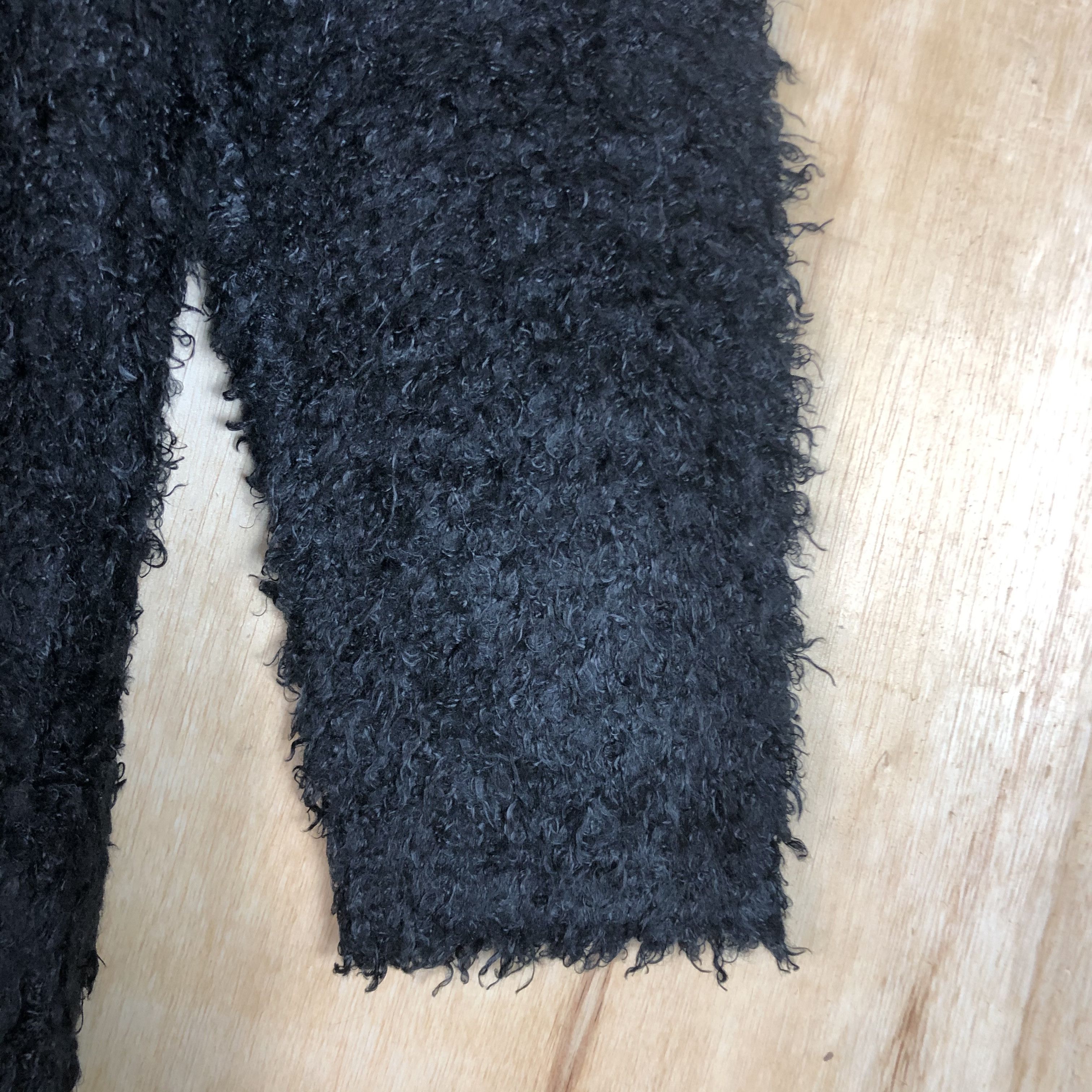 Homespun Knitwear × Japanese Brand DLL A Little Emotion Black fur MOhair shaggy Knitwear #c059 Size S / US 4 / IT 40 - 4 Thumbnail
