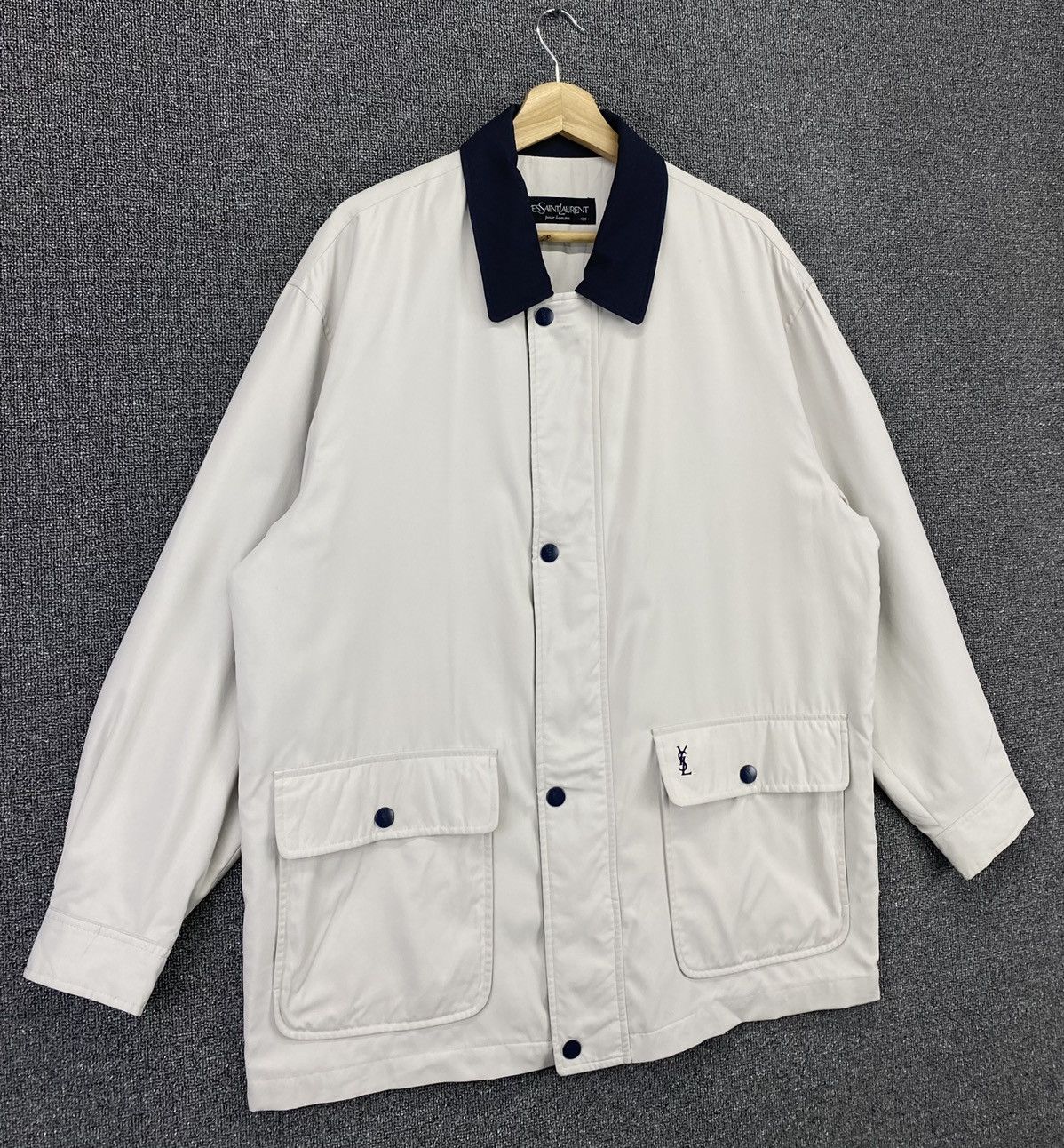 Vintage Vintage Yves Saint Laurent x Ysl Pour Homme Jacket Size US L / EU 52-54 / 3 - 2 Thumbnail
