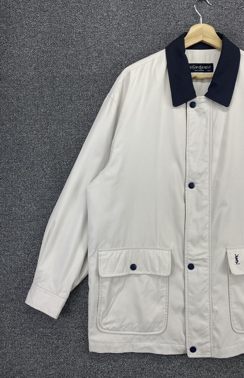 Vintage Vintage Yves Saint Laurent x Ysl Pour Homme Jacket Size US L / EU 52-54 / 3 - 3 Thumbnail