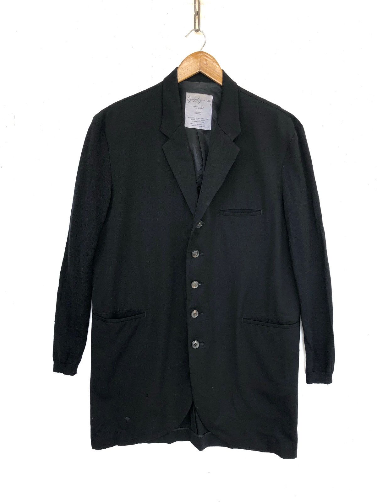 Yohji Yamamoto GRAIL🔥OG Yohji Yamamoto Hybrid Arm Wool Overcoat Size US M / EU 48-50 / 2 - 2 Thumbnail