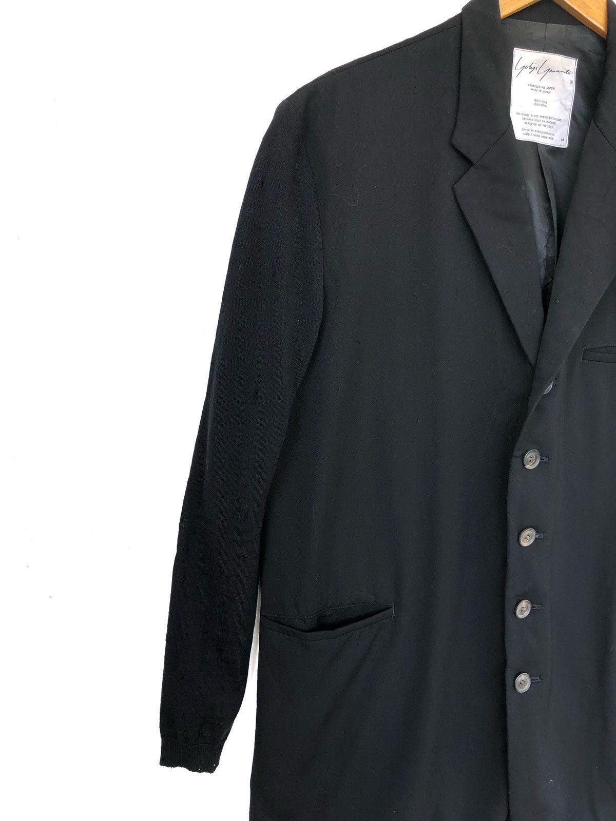 Yohji Yamamoto GRAIL🔥OG Yohji Yamamoto Hybrid Arm Wool Overcoat Size US M / EU 48-50 / 2 - 5 Thumbnail