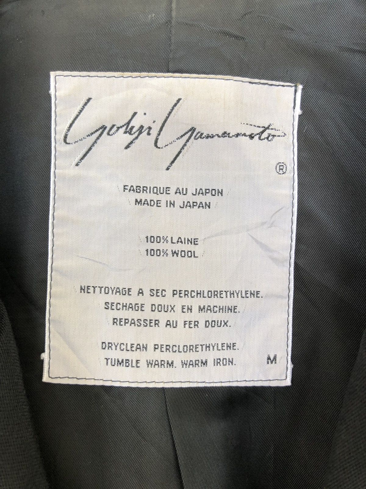 Yohji Yamamoto GRAIL🔥OG Yohji Yamamoto Hybrid Arm Wool Overcoat Size US M / EU 48-50 / 2 - 9 Thumbnail