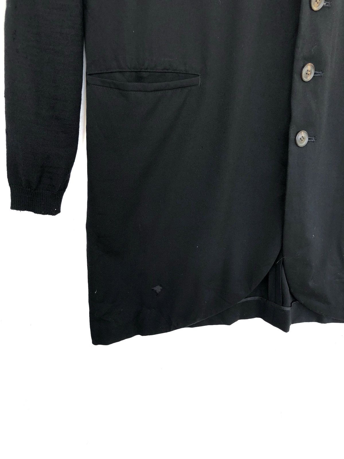 Yohji Yamamoto GRAIL🔥OG Yohji Yamamoto Hybrid Arm Wool Overcoat Size US M / EU 48-50 / 2 - 6 Thumbnail