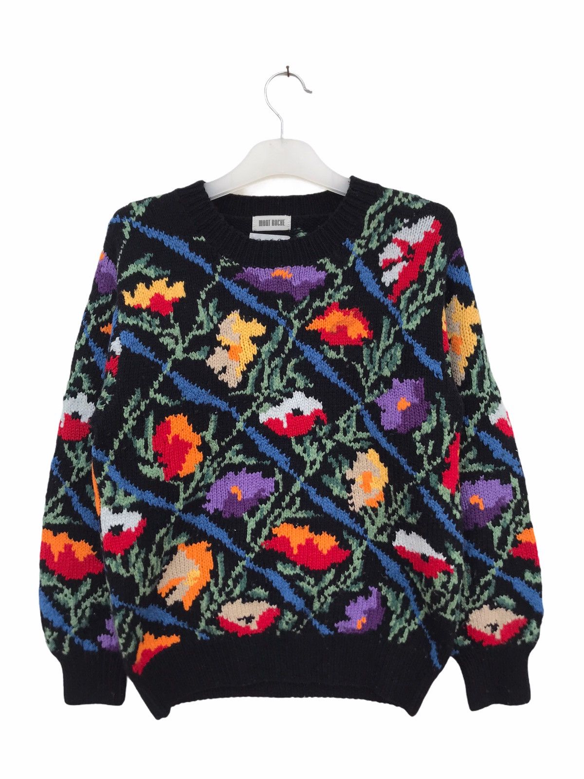 Japanese Brand Vintage MontRoche Coogi Inspired Knitwear Sweater Size US S / EU 44-46 / 1 - 1 Thumbnail