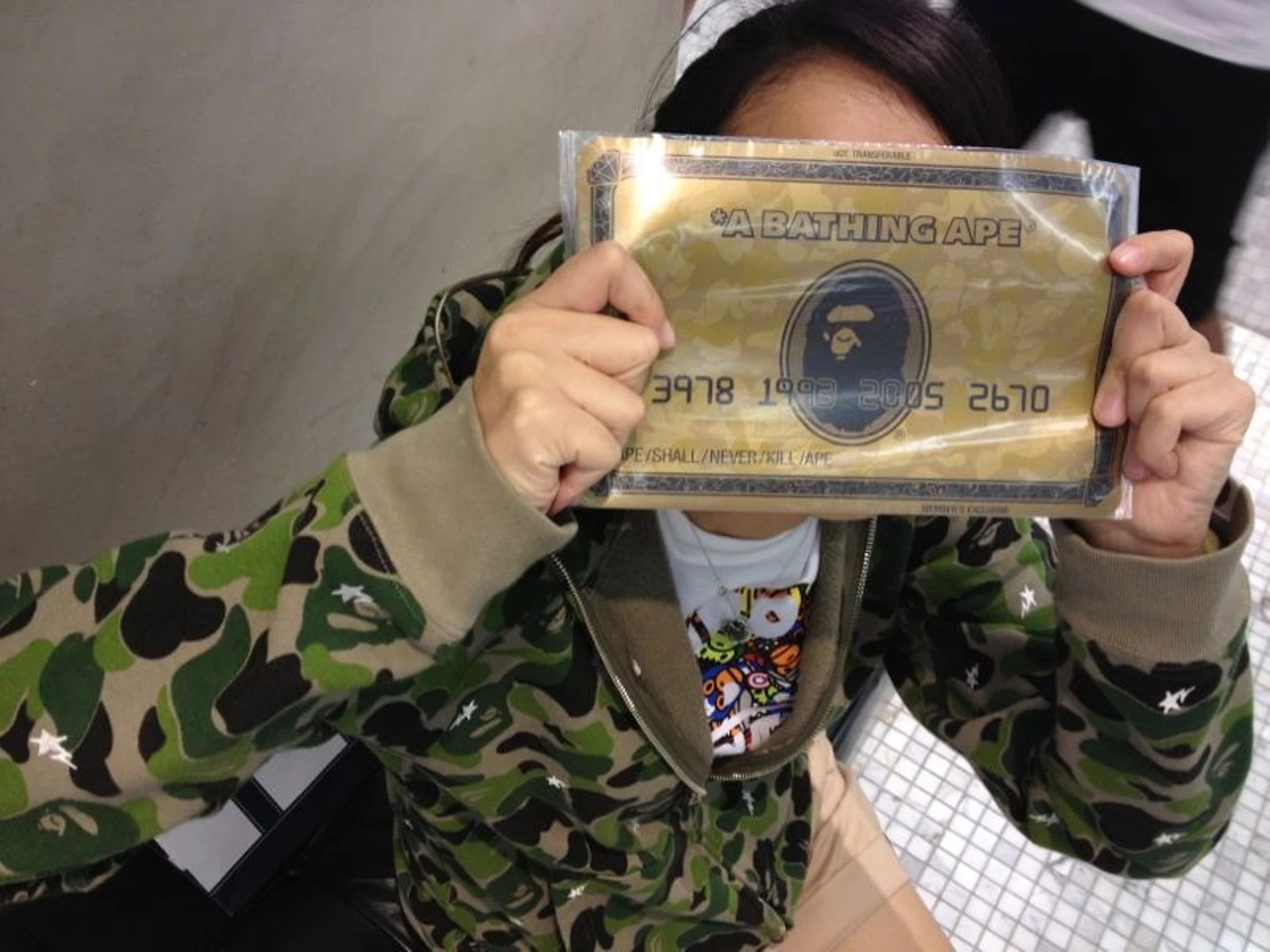 Bape 🔥 DS! BAPE MOUSEPAD Gold Card Amex American Express Size ONE SIZE - 1 Thumbnail