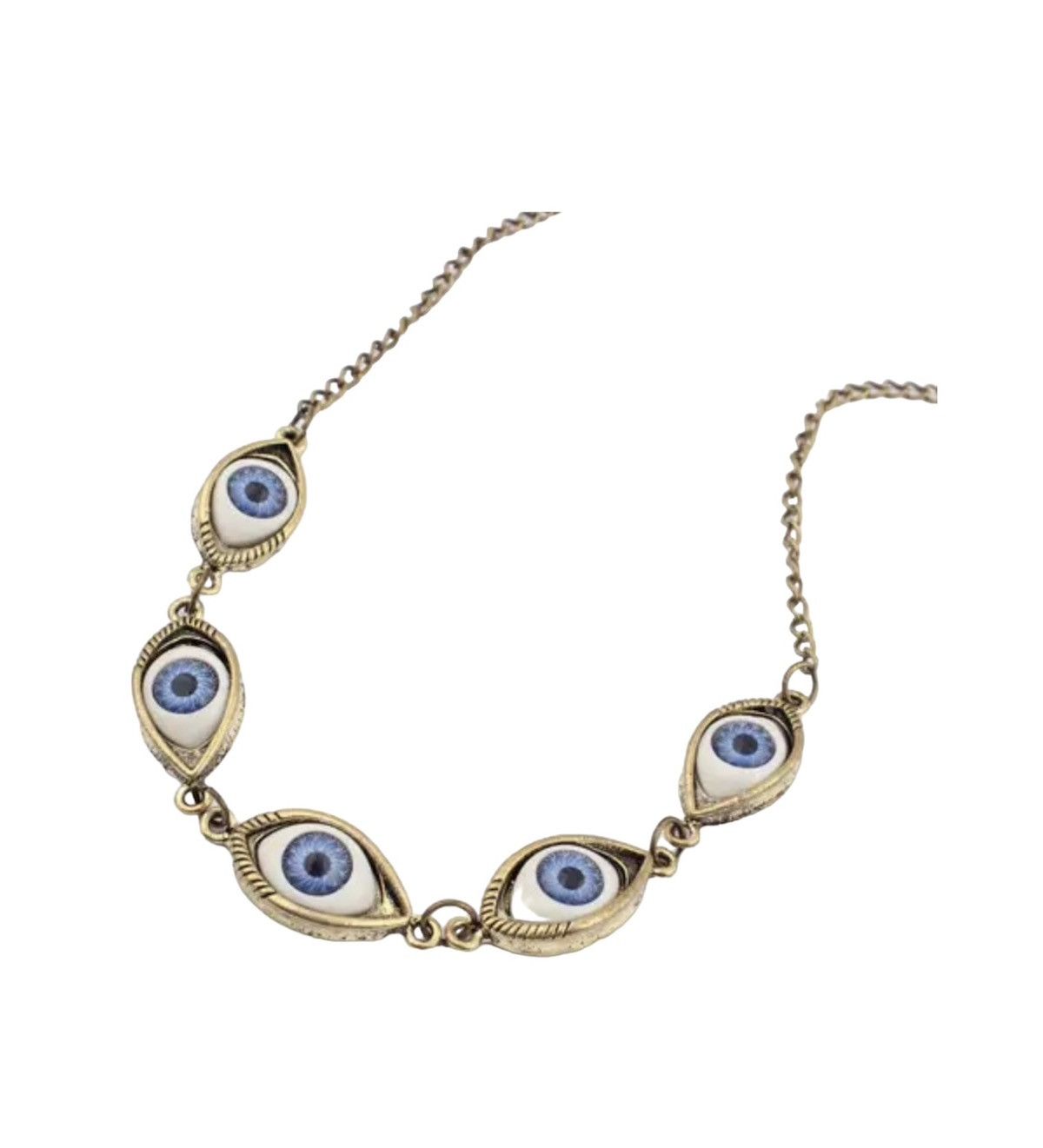 Japanese Brand × Vintage Streetwear Eye Trippy Evil Jewerly Necklace Chain Art Size ONE SIZE - 1 Thumbnail