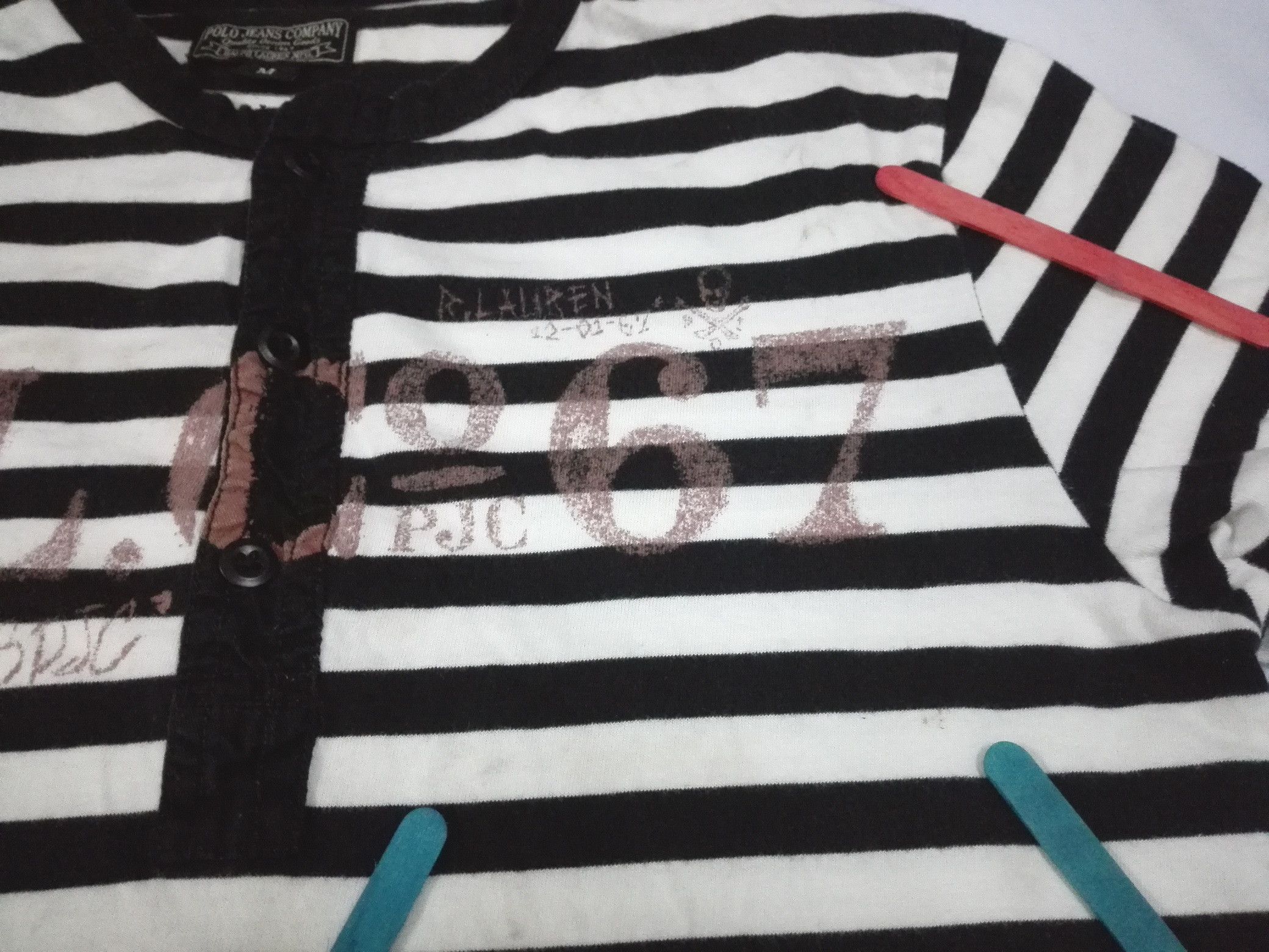 Lauren Ralph Lauren RL 67 POLO JEANS COMPANY RALPH LAUREN CO STRIPED Tee Size M / US 6-8 / IT 42-44 - 7 Thumbnail