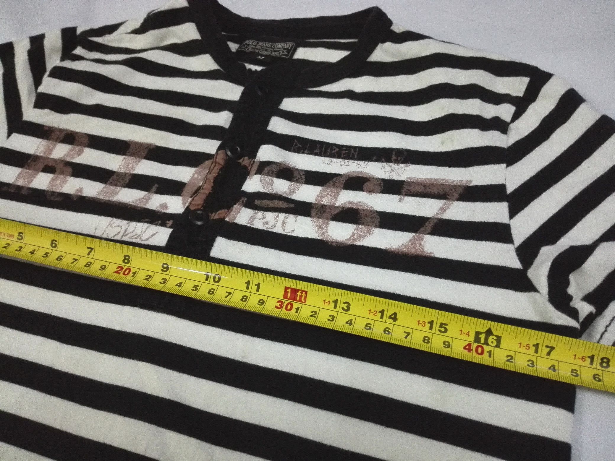 Lauren Ralph Lauren RL 67 POLO JEANS COMPANY RALPH LAUREN CO STRIPED Tee Size M / US 6-8 / IT 42-44 - 5 Thumbnail
